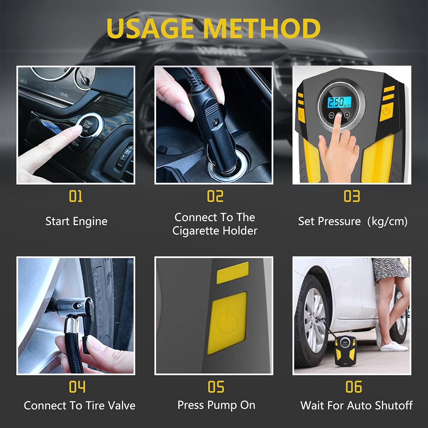 Thumbnail 5 de SYTUNG Digital Tyre Inflator 12V