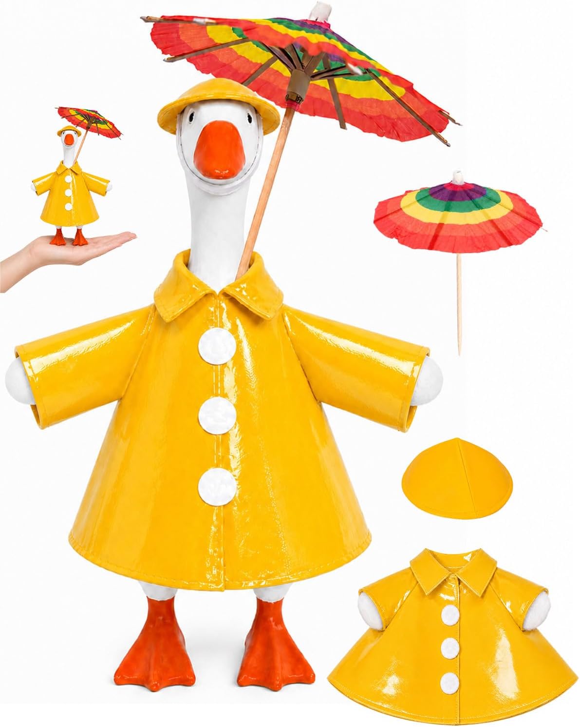 Detalle de Desk Goose Raincoat Outfit, 7-Inch Fit
