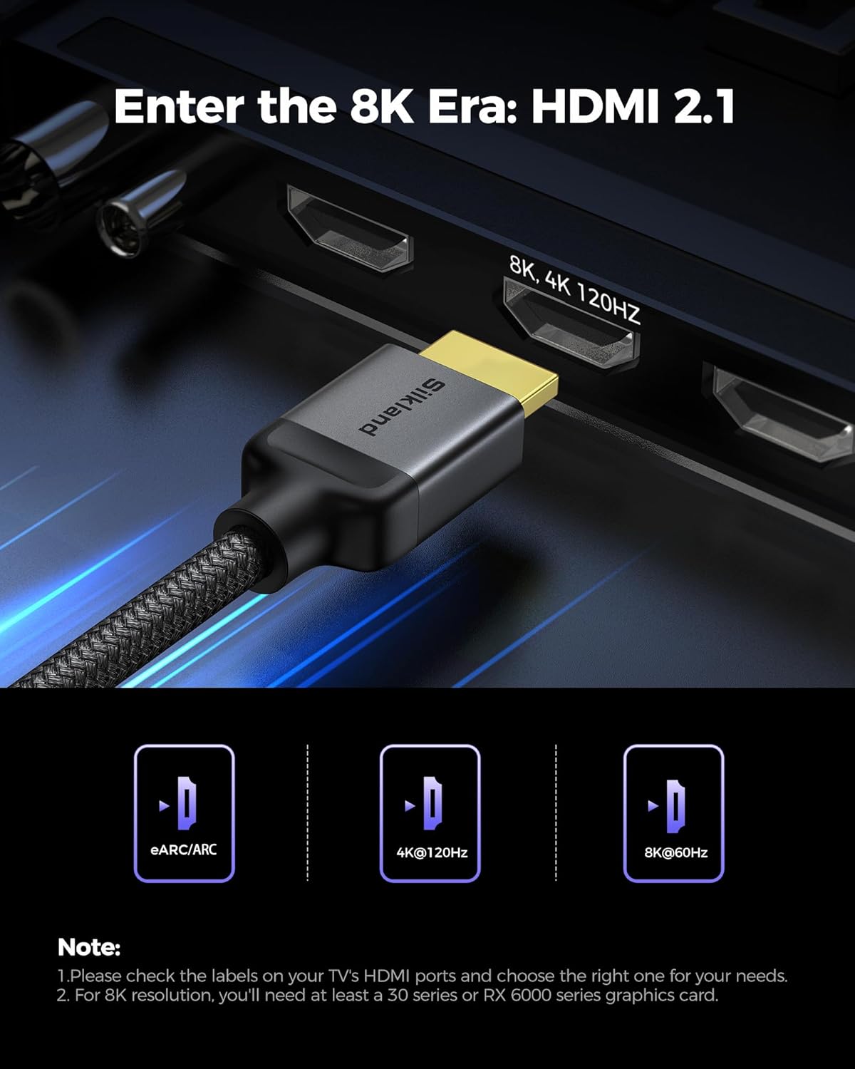 Thumbnail 6 de Silkland 10K 8K HDMI 2.1 Kabel 15m