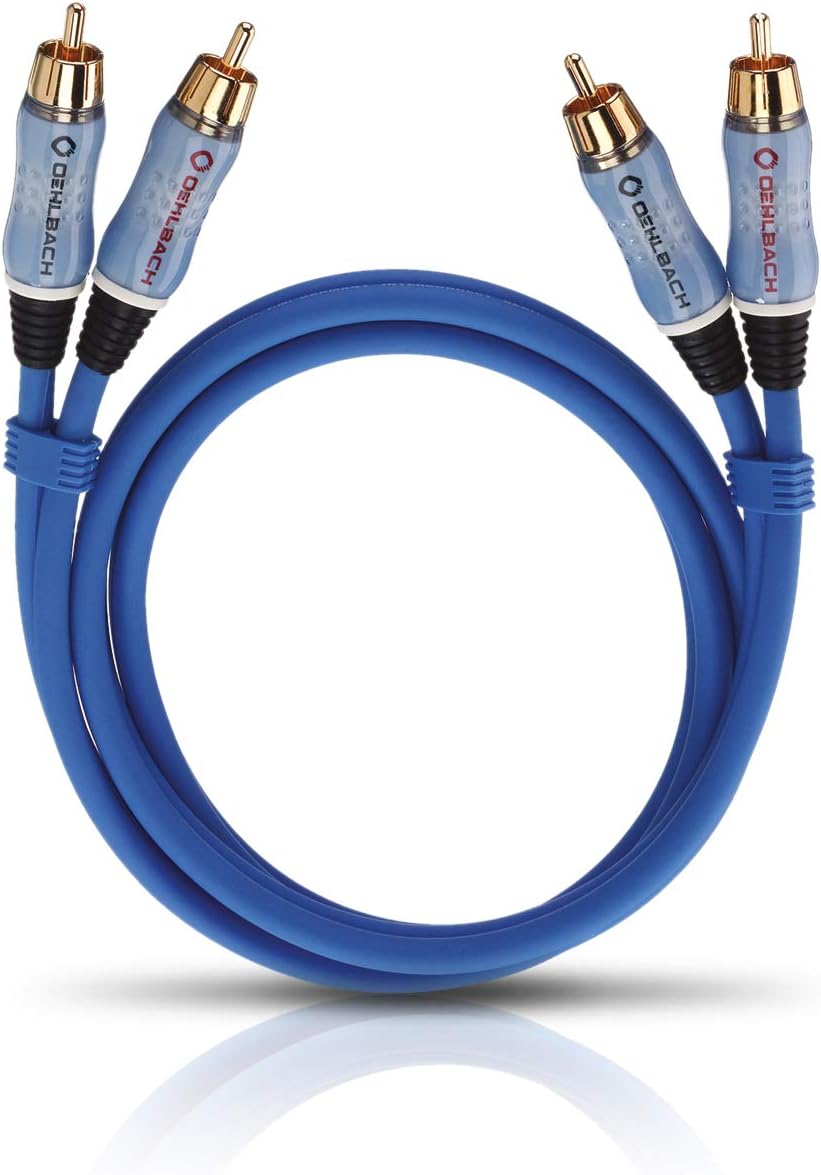 Detalle de OEHLBACH BEAT Cinch-Kabel 50 cm Blau