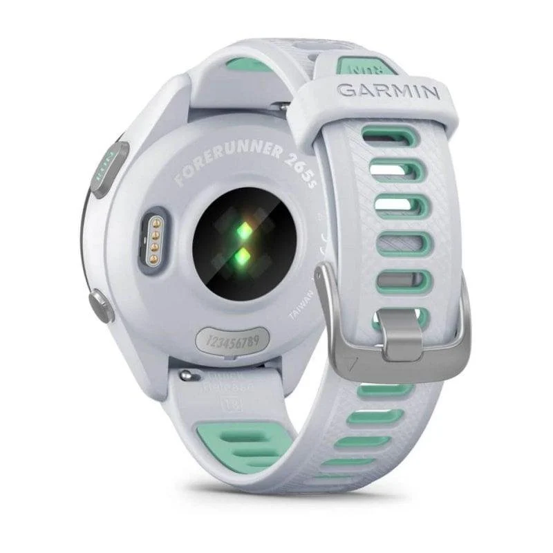 Detalle de Garmin Forerunner 265S 42mm: reloj deportivo ligero con GPS multibanda y monitorización avanzada