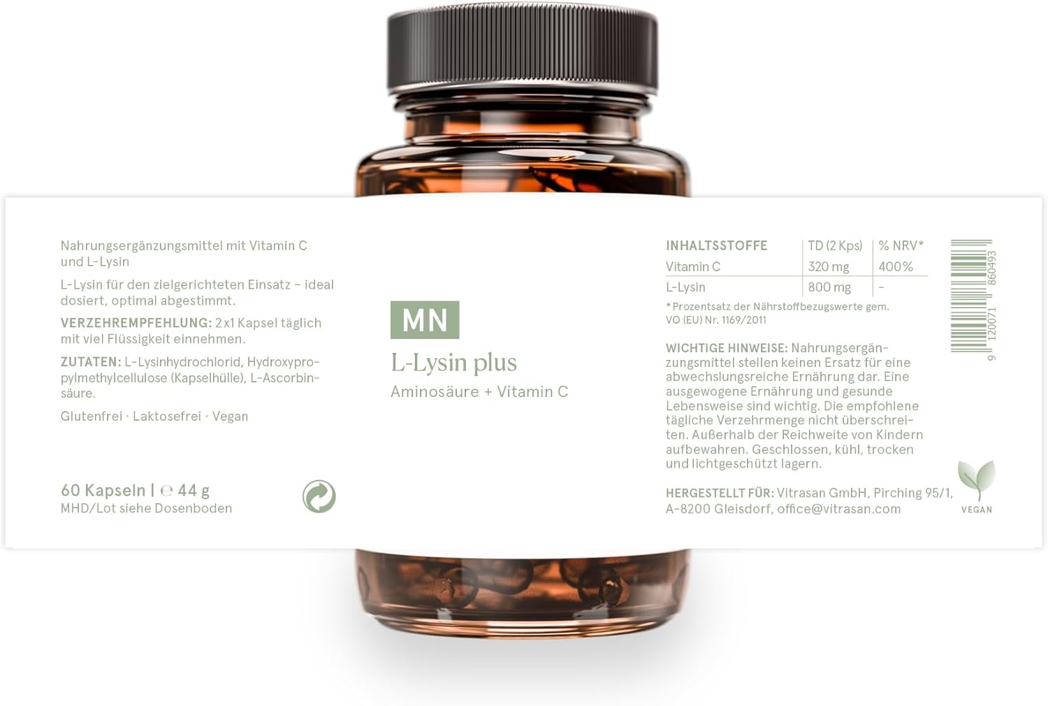 Thumbnail 1 de L-Lysin plus Premium Kapseln 60 Stück