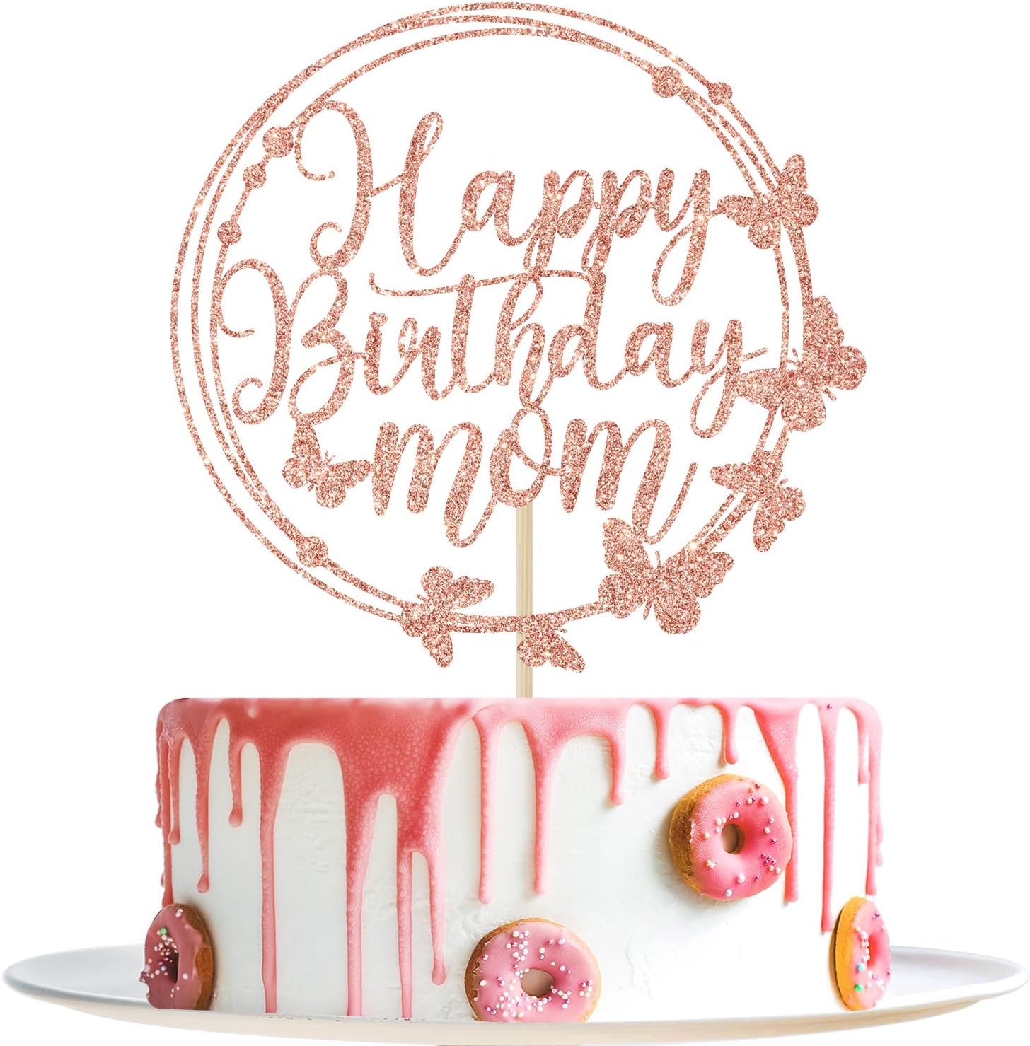 Detalle de Mom Birthday Cake Topper, 18 x 12 cm