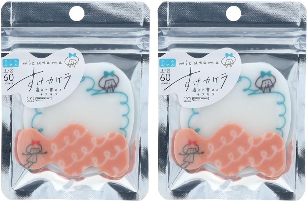 Detalle 1 de サンスター文具 mizutama すけカケラ ぐるぐる S2852500 書き込める透け感付箋