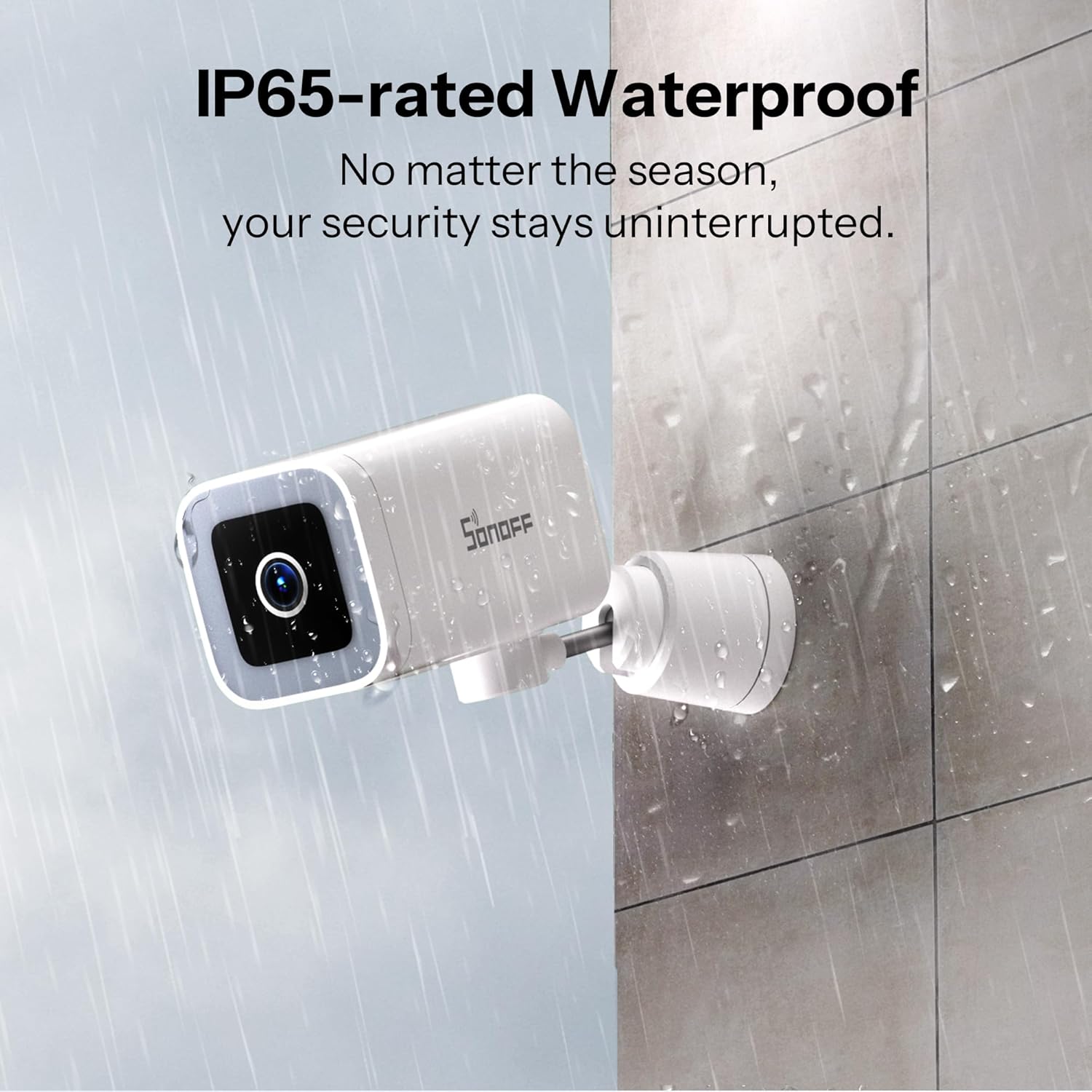 Detalle de SONOFF CAM-B1P Outdoor Security Camera: 2K HD, 180° View and AI Detection