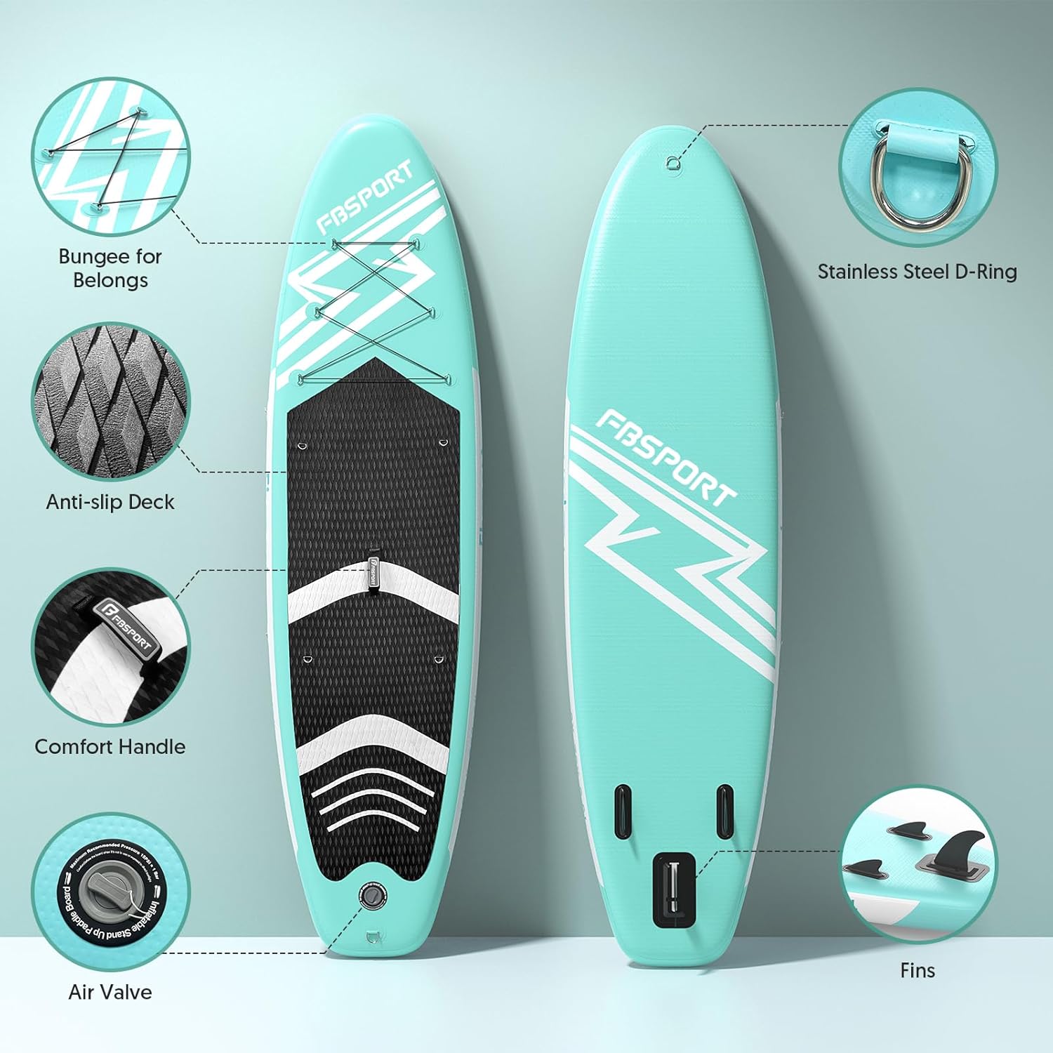 Detalle 2 de FBSPORT Aufblasbares SUP Board 15 cm đ