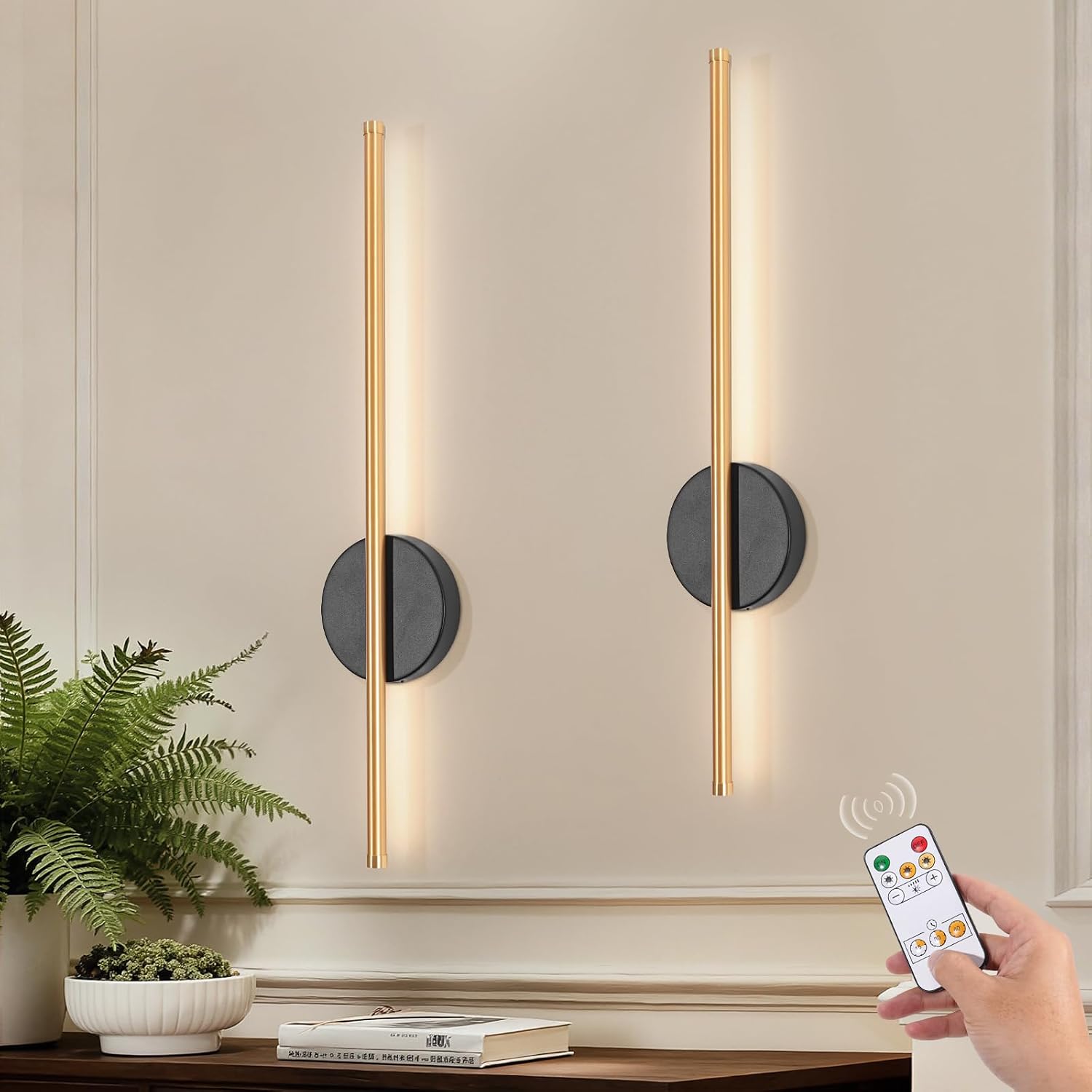Detalle de Kimjo 60cm Battery Wall Lights 4400mAh