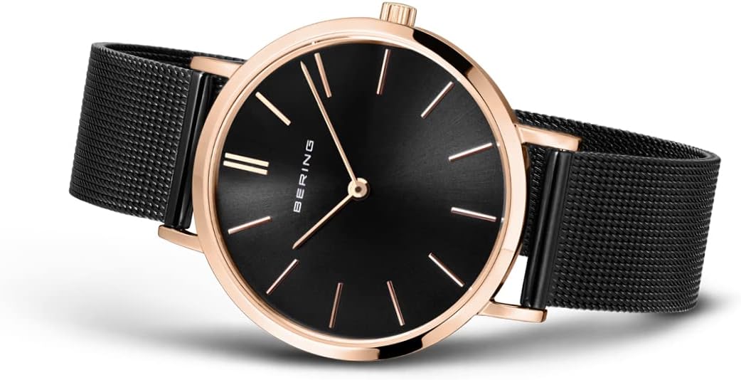Thumbnail 2 de BERING 14134 Montre à Quartz pour Femme – 34 mm, Cadran et Bracelet Milanaise, Verre Saphir