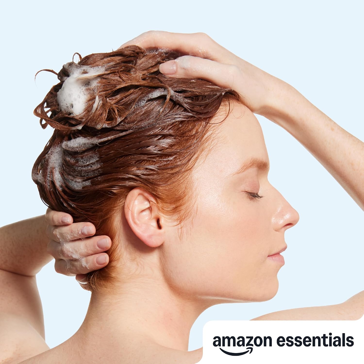 Detalle de Amazon Basics Anti-Dandruff Shampoo for Itchy Scalp, Normal to Oily Hair (28.2 oz, 4-Pack)