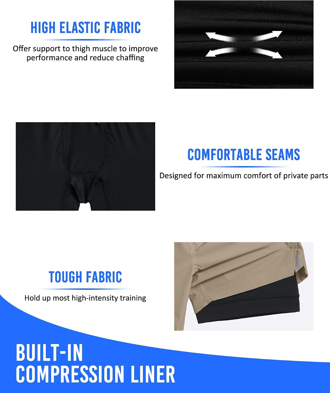 Detalle 2 de maamgic Mens 5" Running Shorts