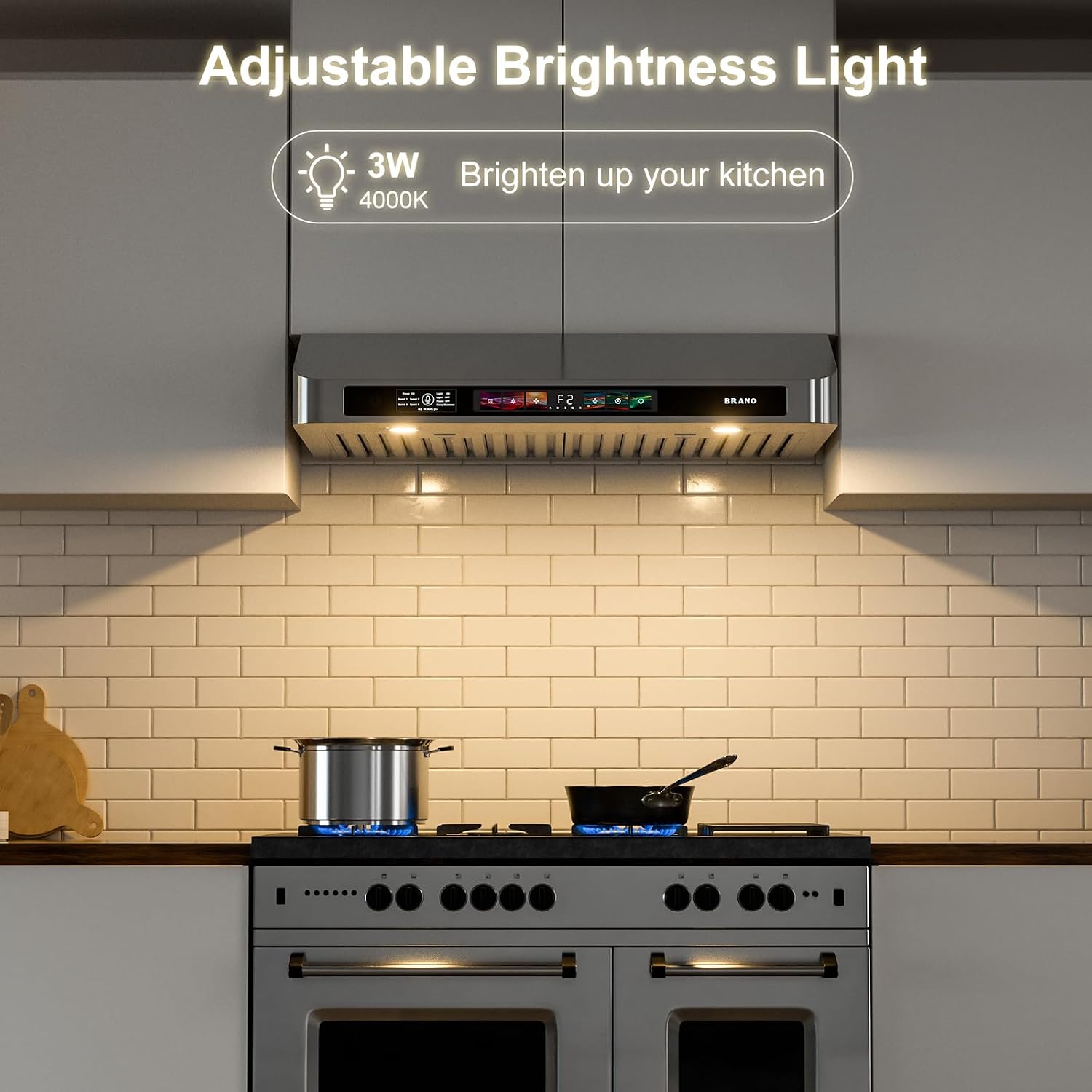 Thumbnail 6 de BRANO GXEA-197C-30'' 30-Inch Under-Cabinet Range Hood, 900 CFM