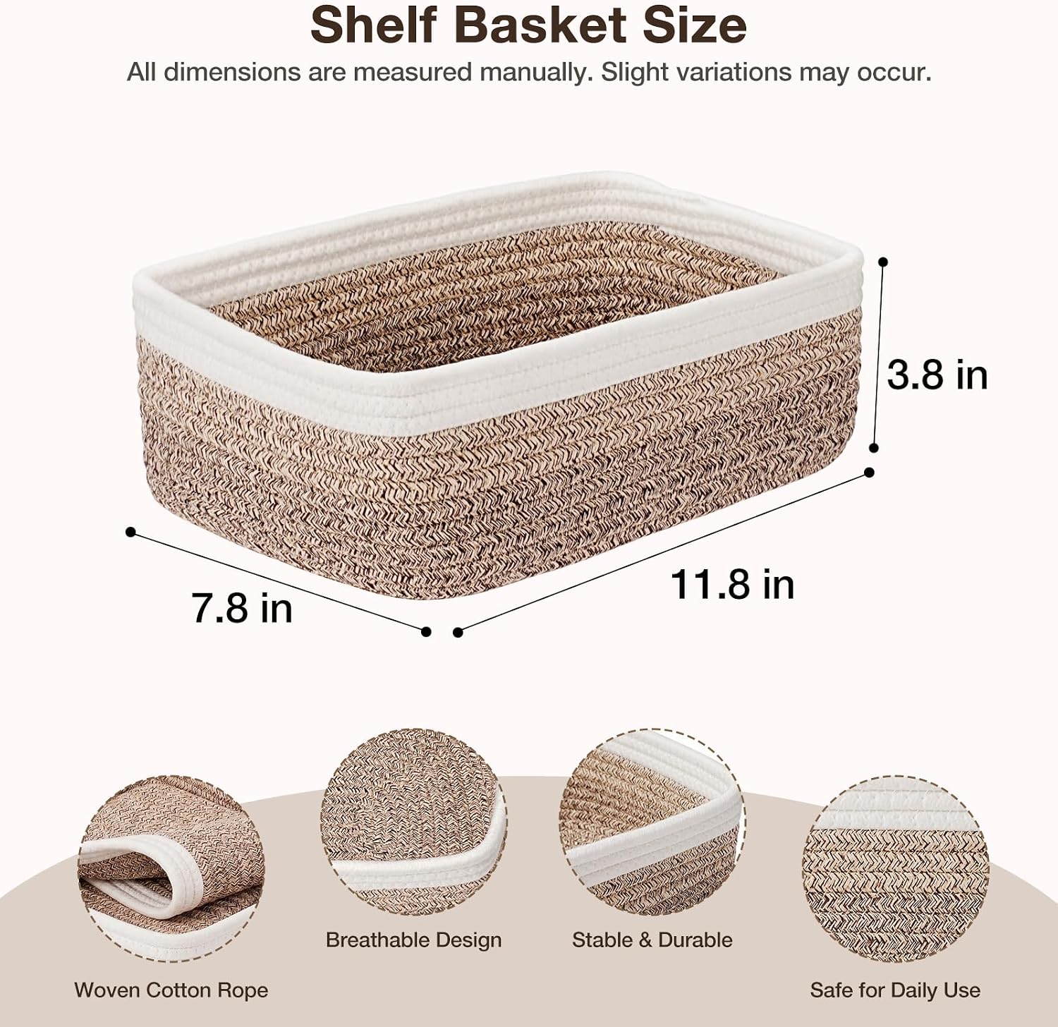 Detalle de Woven Storage Baskets, 3-Pack