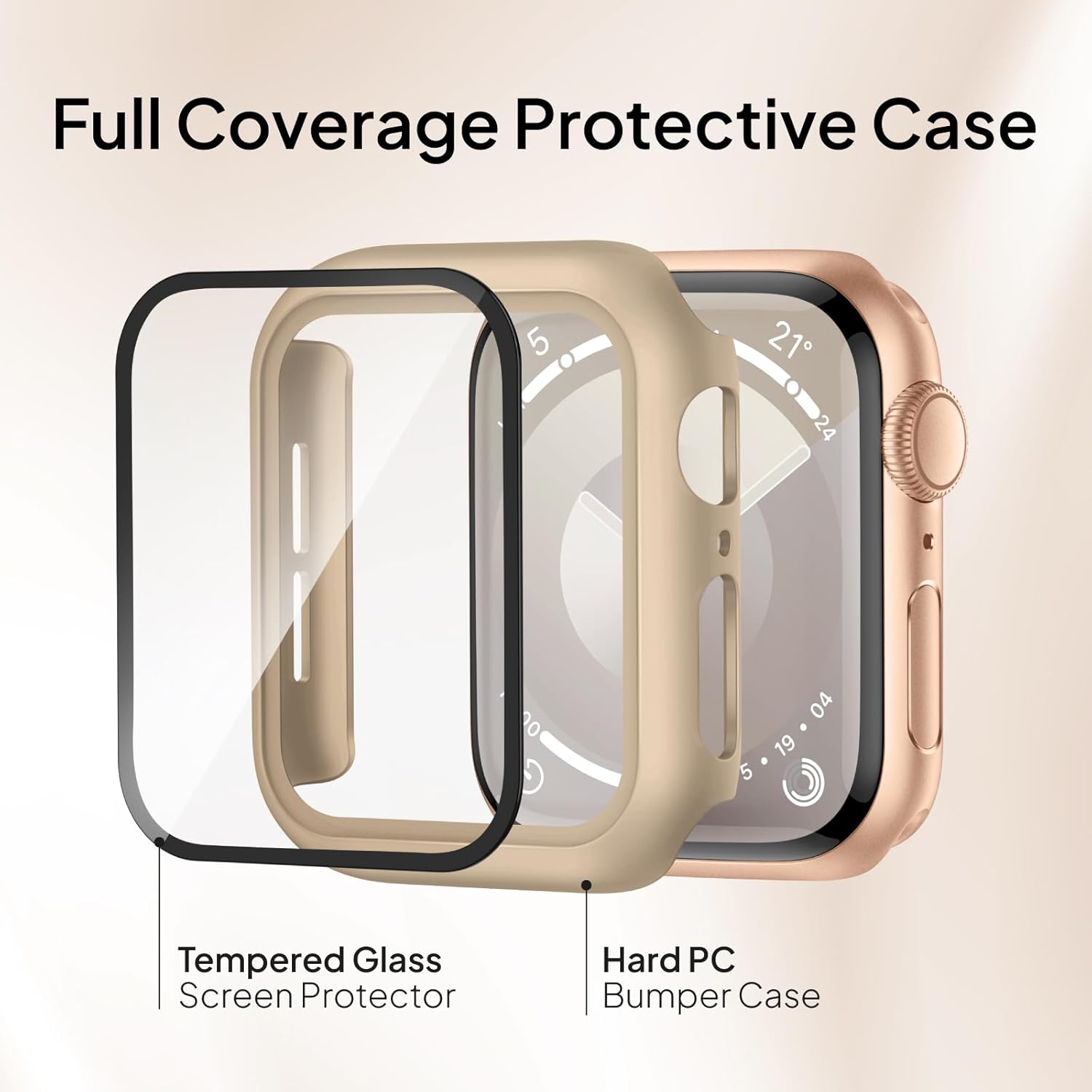 Thumbnail 2 de Raradev 3-in-1 braided strap + silicone case + tempered glass for Apple Watch (Series 10/11, 42mm fit)