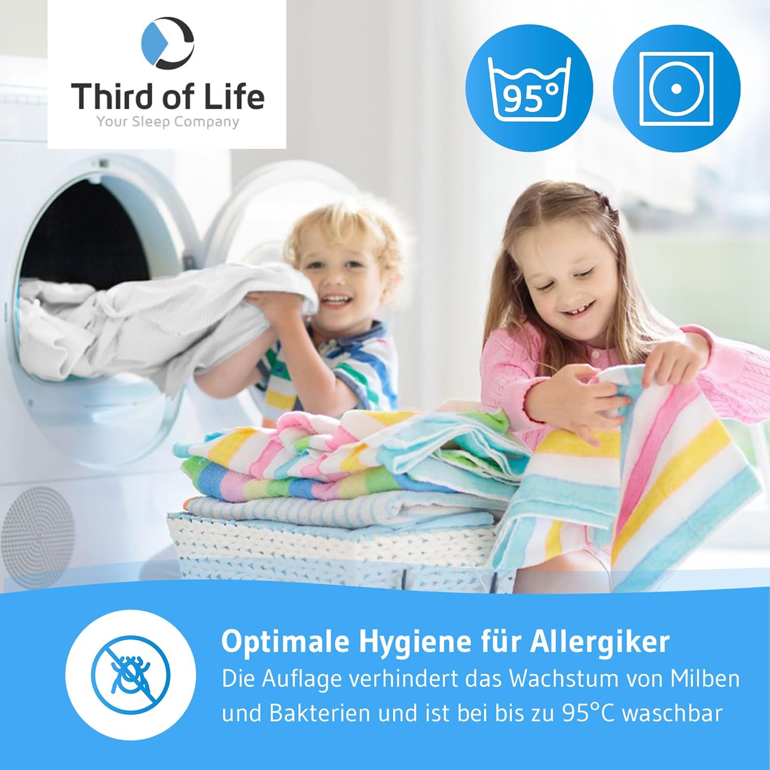 Thumbnail 5 de Matratzenschoner 100x200 cm wasserdicht & atmungsaktiv – antibakteriell, milbendicht (LISA)