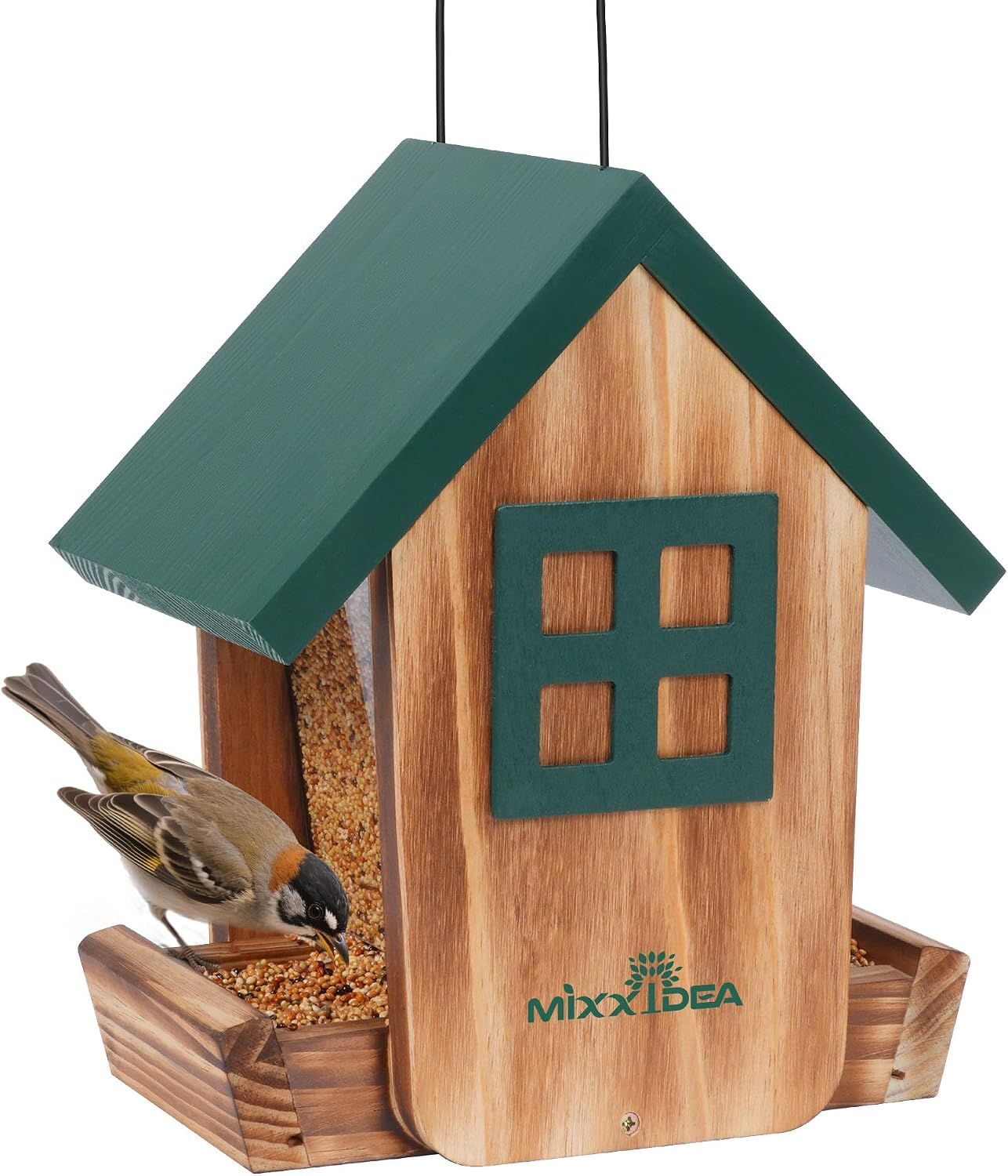 Thumbnail 6 de Wooden Hanging Bird Feeder