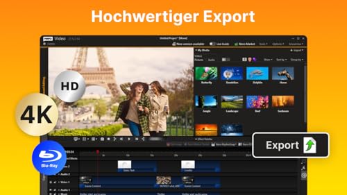 Thumbnail 6 de Nero Video 2026 auf USB-Stick – Videos & Diashows bearbeiten, 4K/8K HEVC, unlimitierte Lizenz