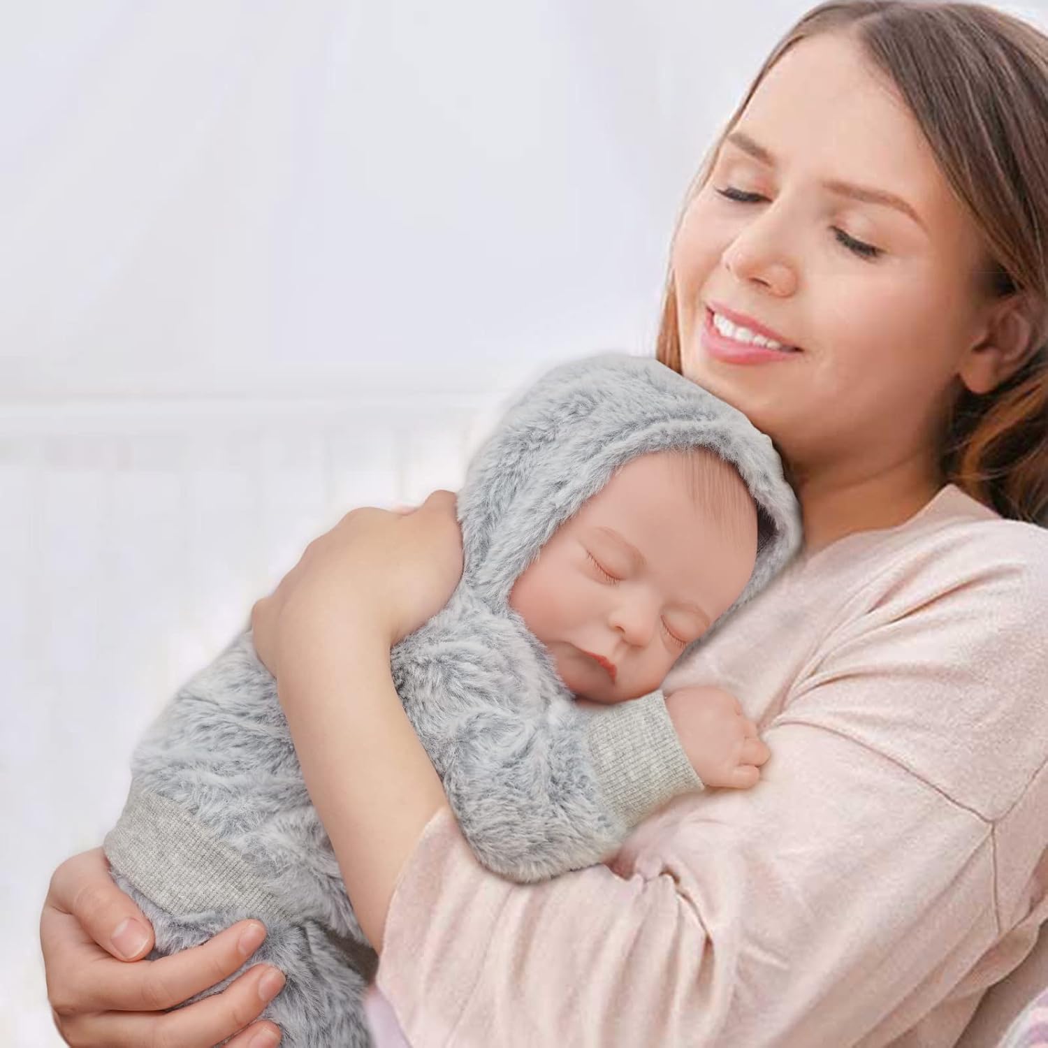Detalle de JIZHI Reborn Bambola Ragazzo 17 Pollici: Realistica, Fatto a mano e Lavabile