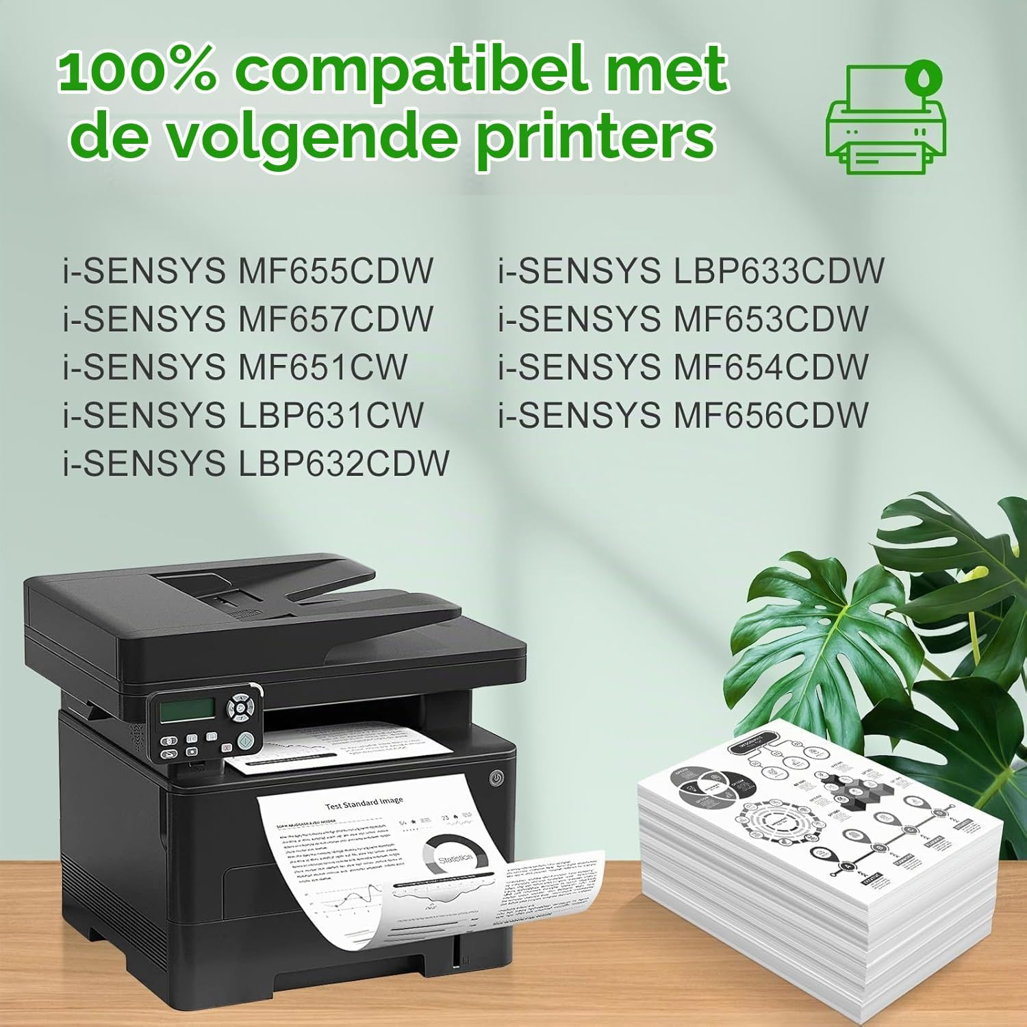 Detalle de SINOPRINT 067H toner met chip, 4-pack voor Canon i-SENSYS