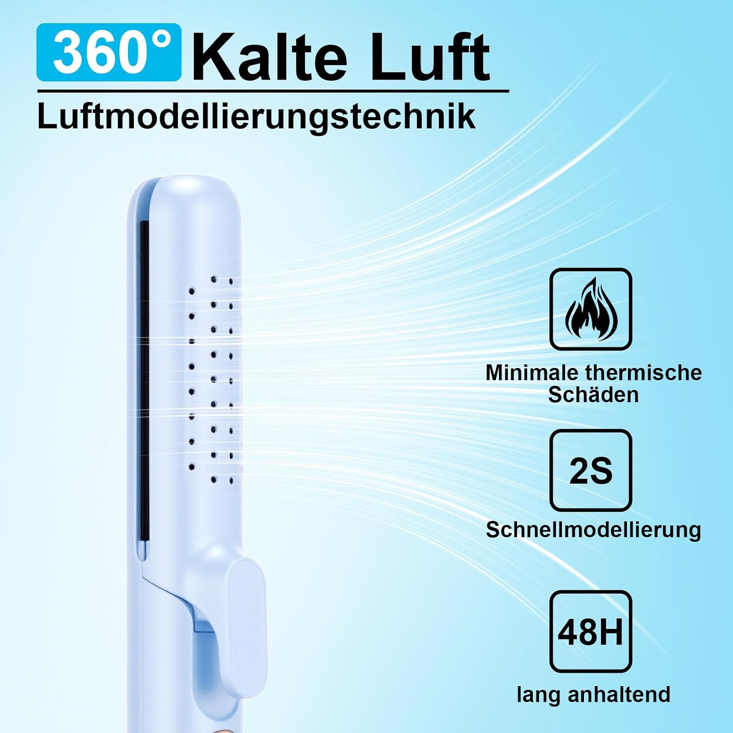 Detalle de AraSyleon 2-in-1 Haarglätter und Lockenstab 140–220°C