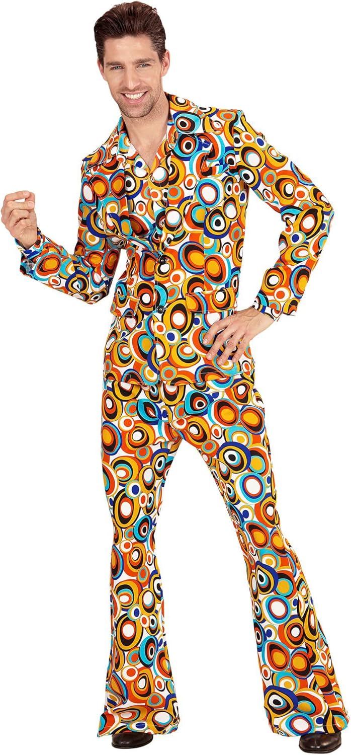 Thumbnail 1 de W WIDMANN MILANO Party Fashion 70er-Jahre-Kostüm-Set (Jackett & Hose) im Bubble-Muster, Größe S