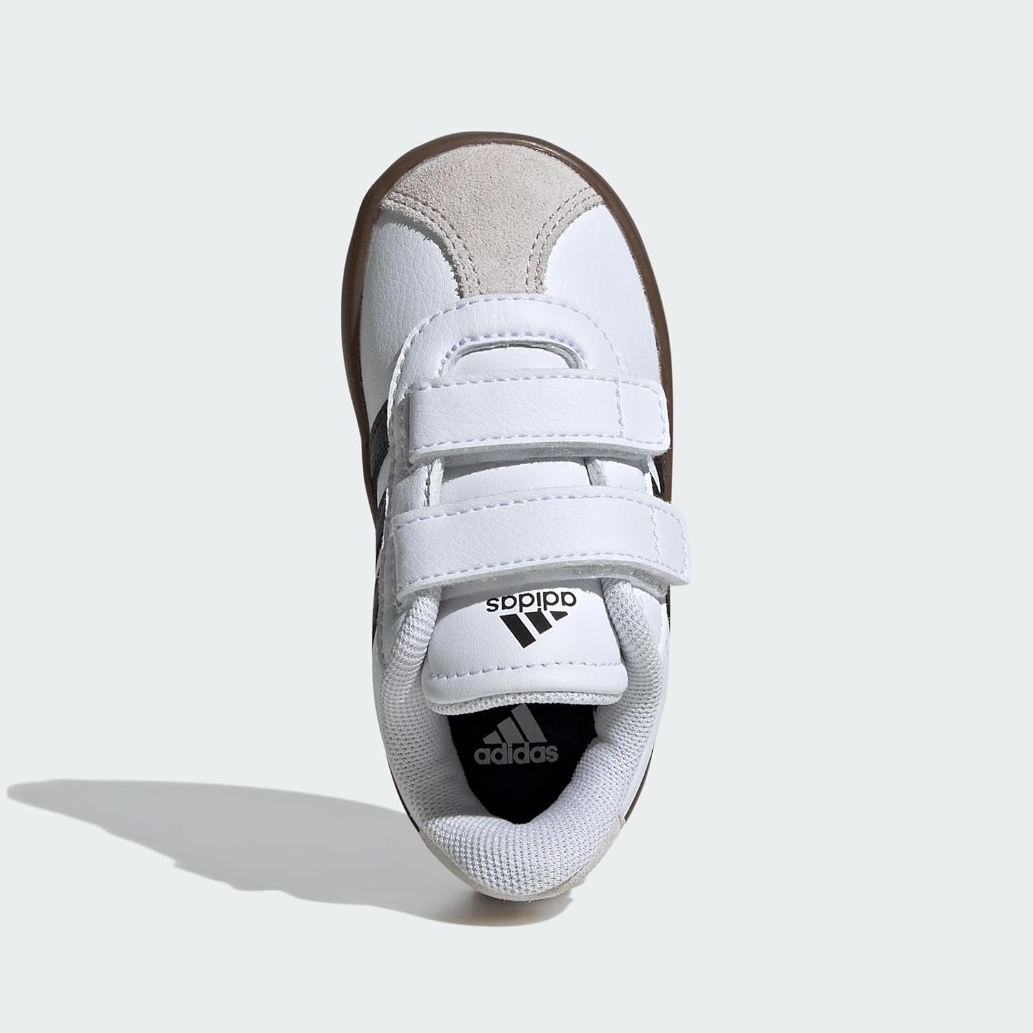 Detalle de adidas Mixte Enfant VL Court 3.0 Shoes – Cloud White/Core Black/Grey One, 27 EU