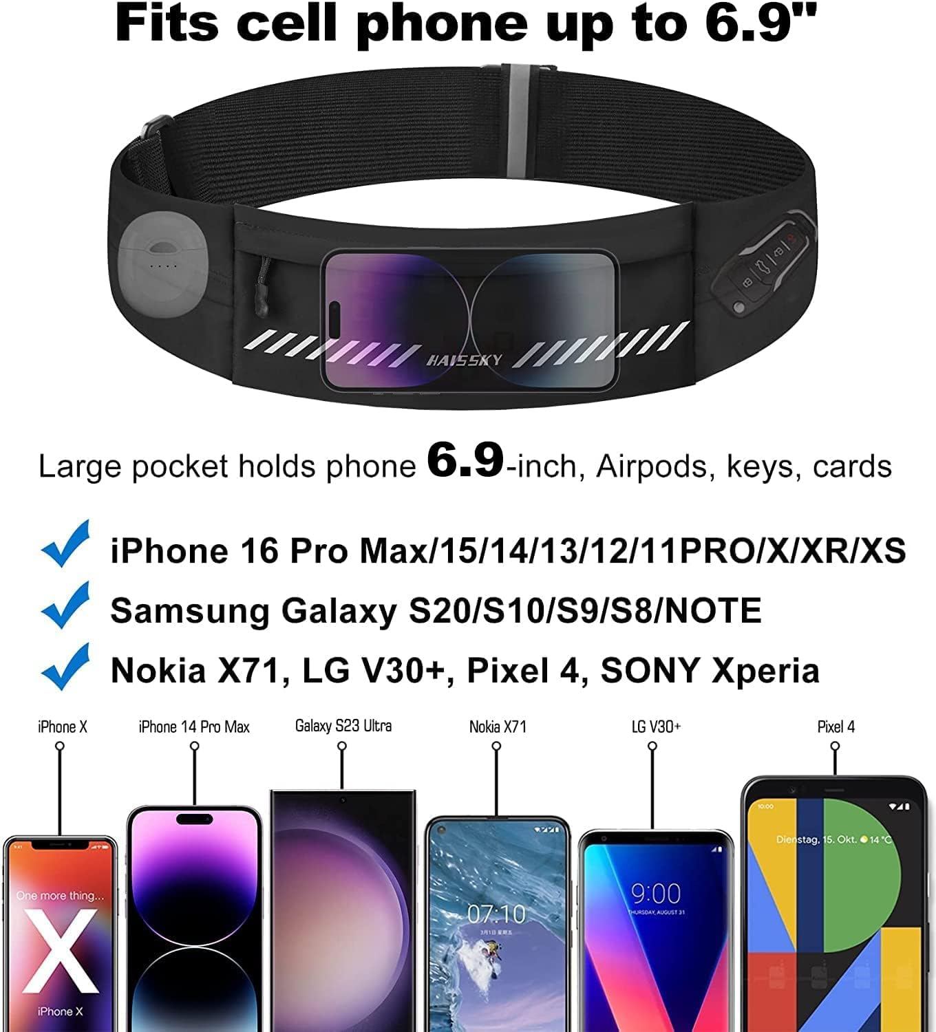 Detalle de Running Belt Waist Pack for iPhone up to 7.0