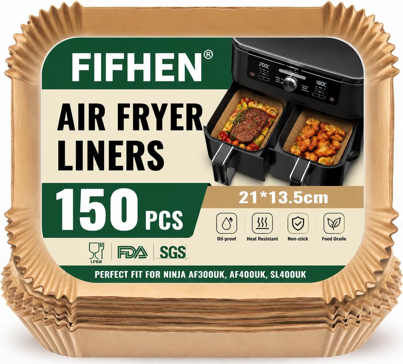 Ninja AF300UK/AF400UK 150pc air fryer liners