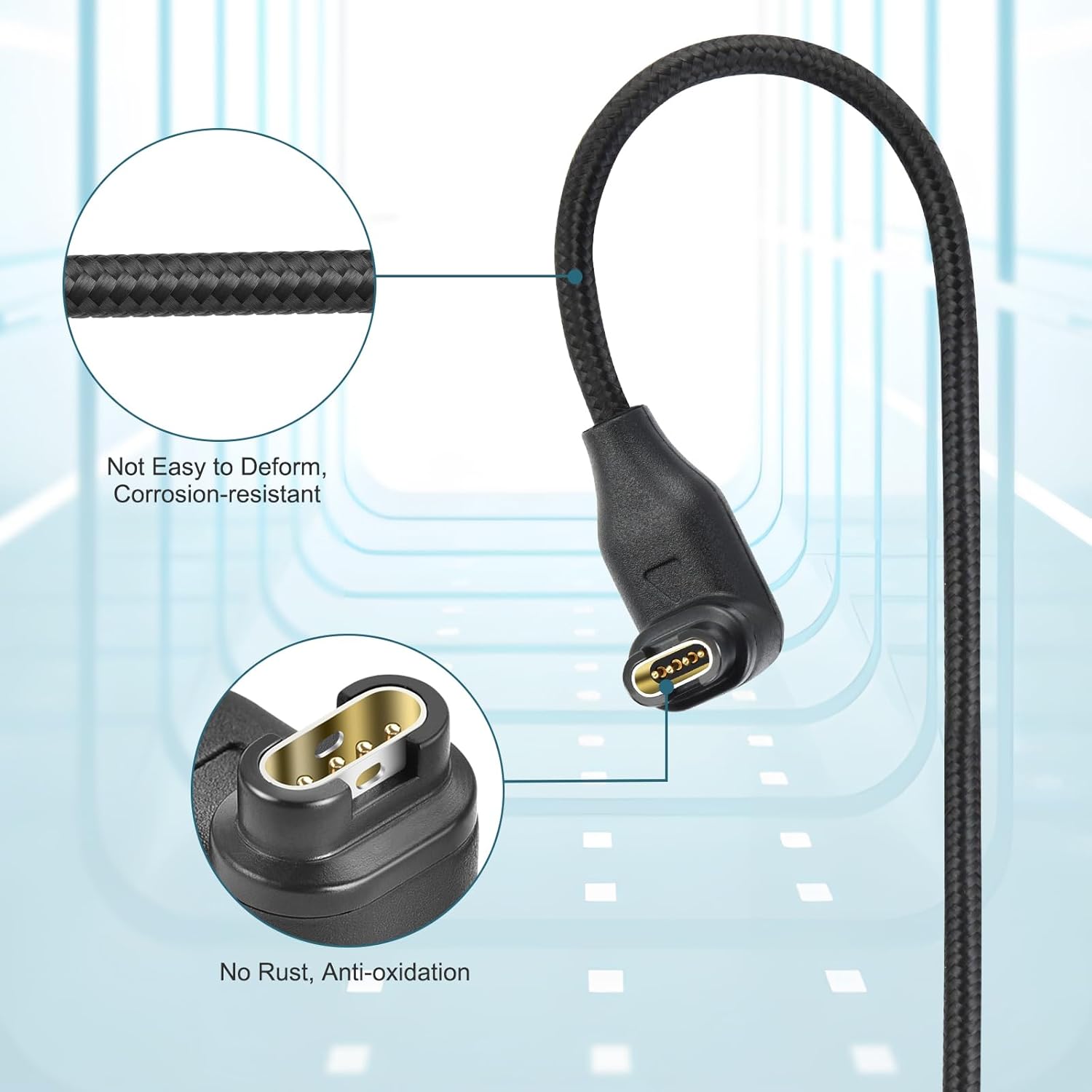 Thumbnail 2 de aceyoon 2 Pack Charger for Garmin Fenix series 1m cable