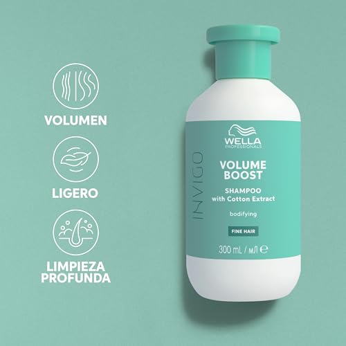 Detalle 1 de Wella Professionals INVIGO VOLUME BOOST Shampoing avec Volume Boost pour cheveux normaux à fins ⚡