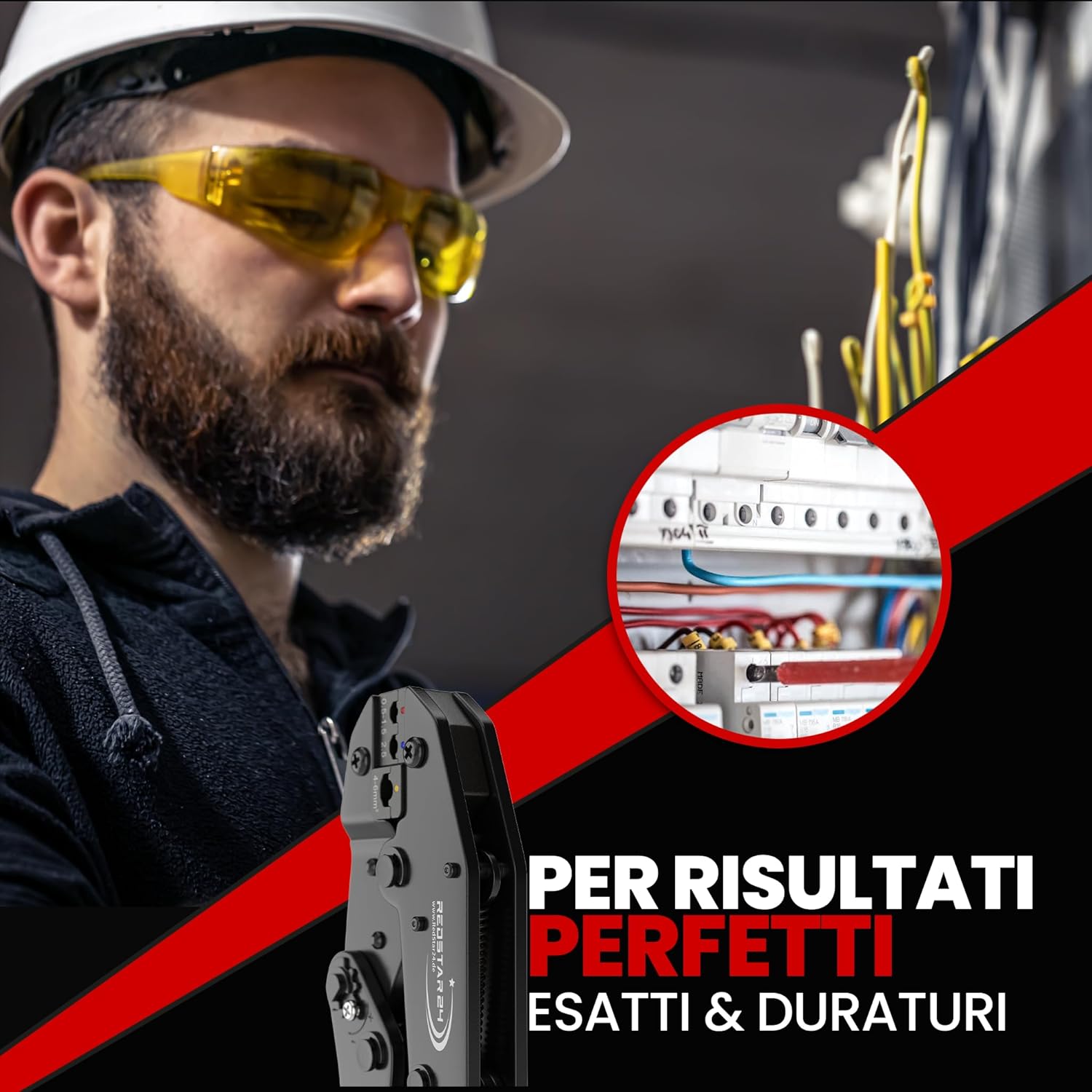 Thumbnail 5 de RedStar24 Crimpatrice per capicorda con pressione regolabile e 700 terminali (0,5–6 mm²)