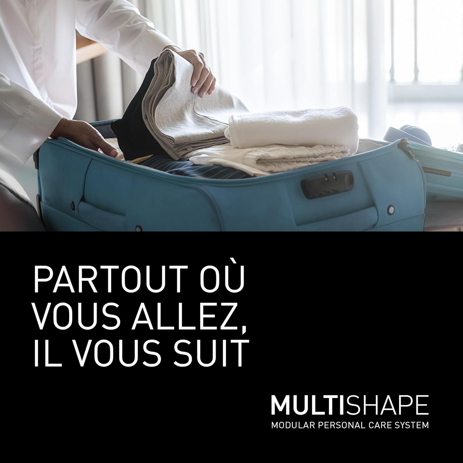 Detalle de Panasonic MULTISHAPE ER-CNT1 : Tête tondeuse précision nez/oreilles/visage, système modulaire