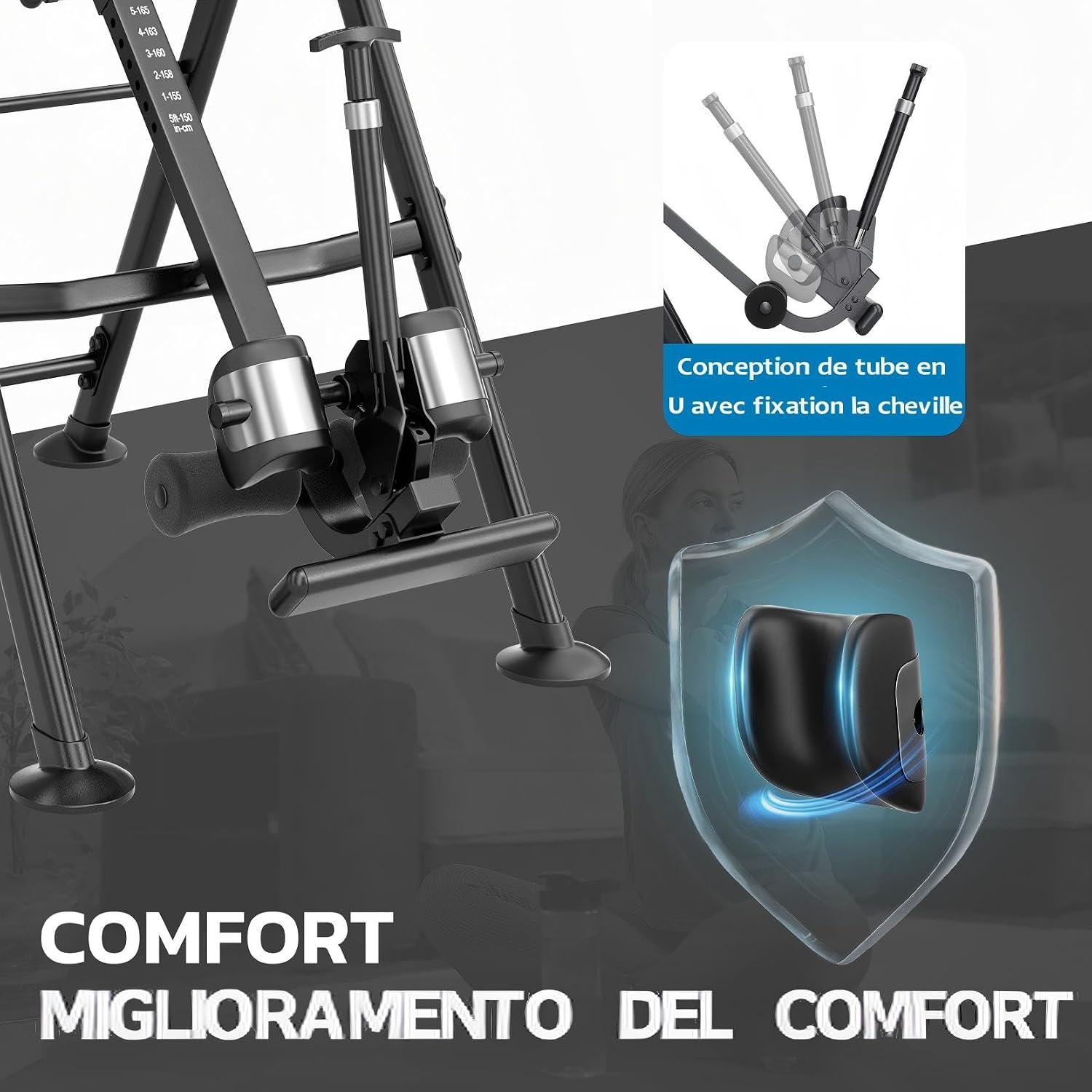 Detalle 2 de YOLEO Table d'inversion Robust 300 lbs