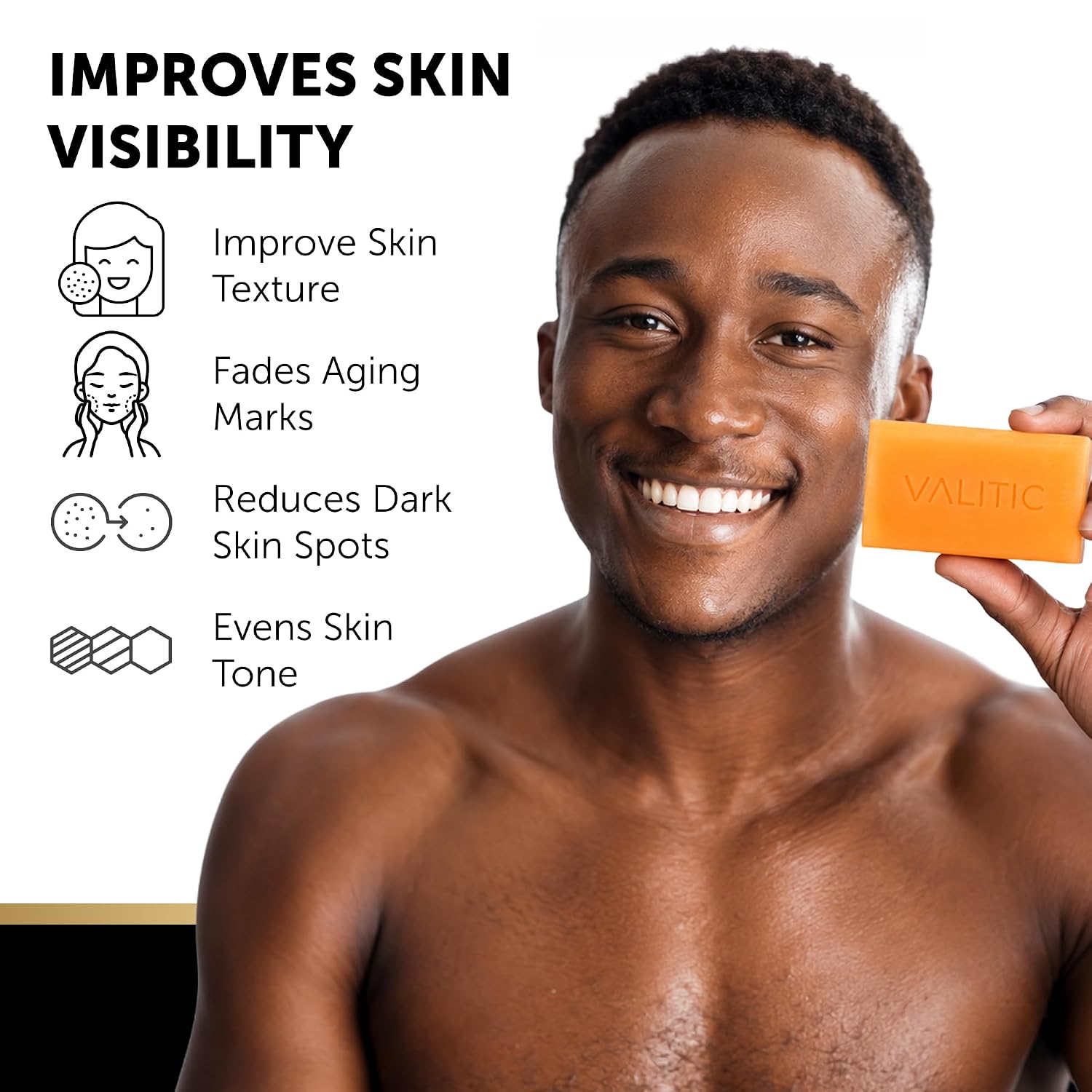 Detalle 2 de Valitic Kojic Acid Soap Bars 4 Pack