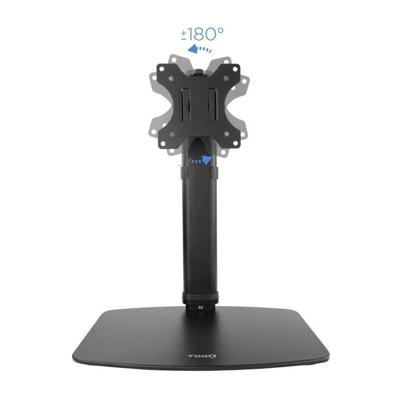 Detalle de TooQ DB1127TN-B: Soporte de Mesa 1 Brazo para 17–27" (VESA 75x75/100x100) en Negro