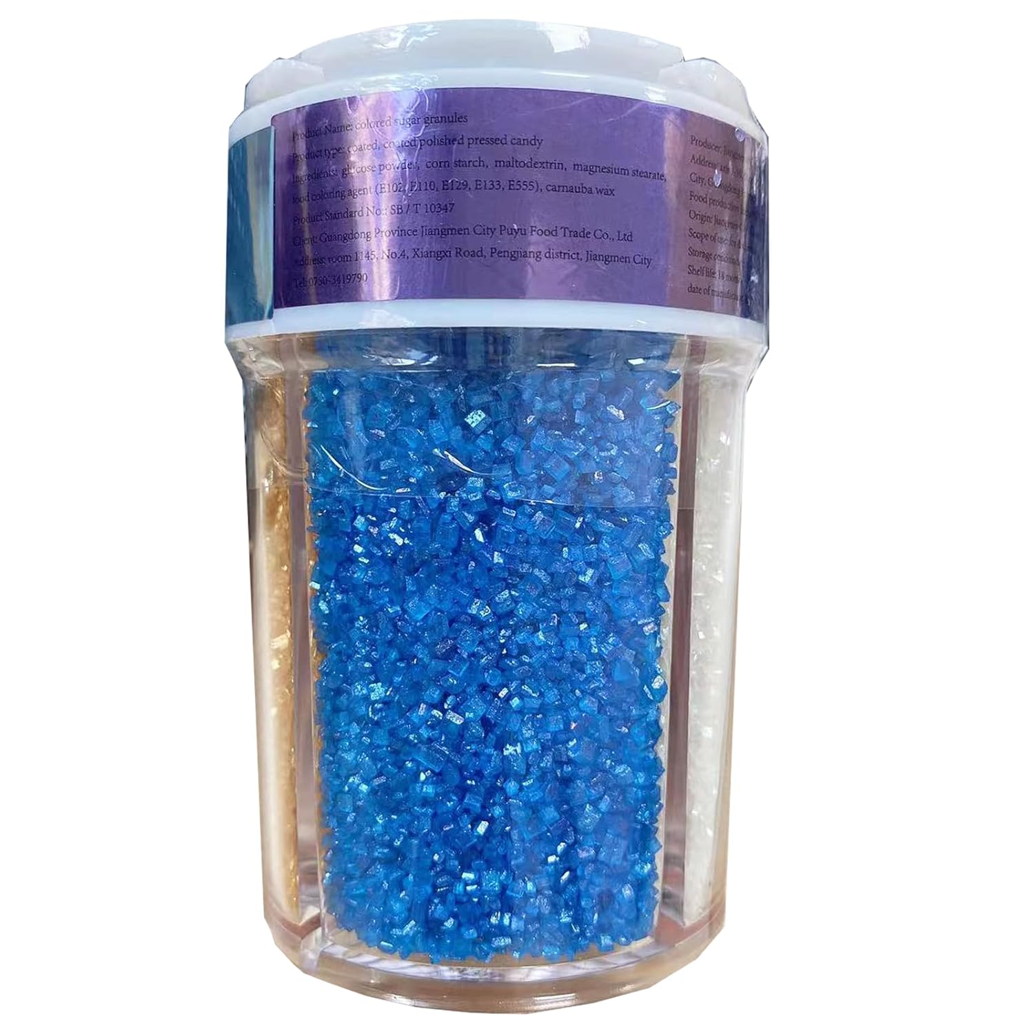 Thumbnail 2 de Essbare Kuchen Dekoration (Zuckersand) Orange, Weiß, Gold, Blau – 168 g