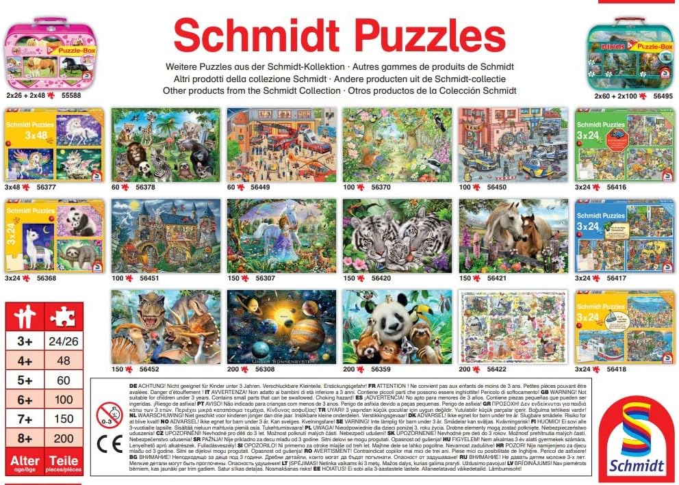 Thumbnail 2 de Puzzle per bambini Schmidt Spiele 56453 Veduta del castello dei cavalieri (200 pezzi)