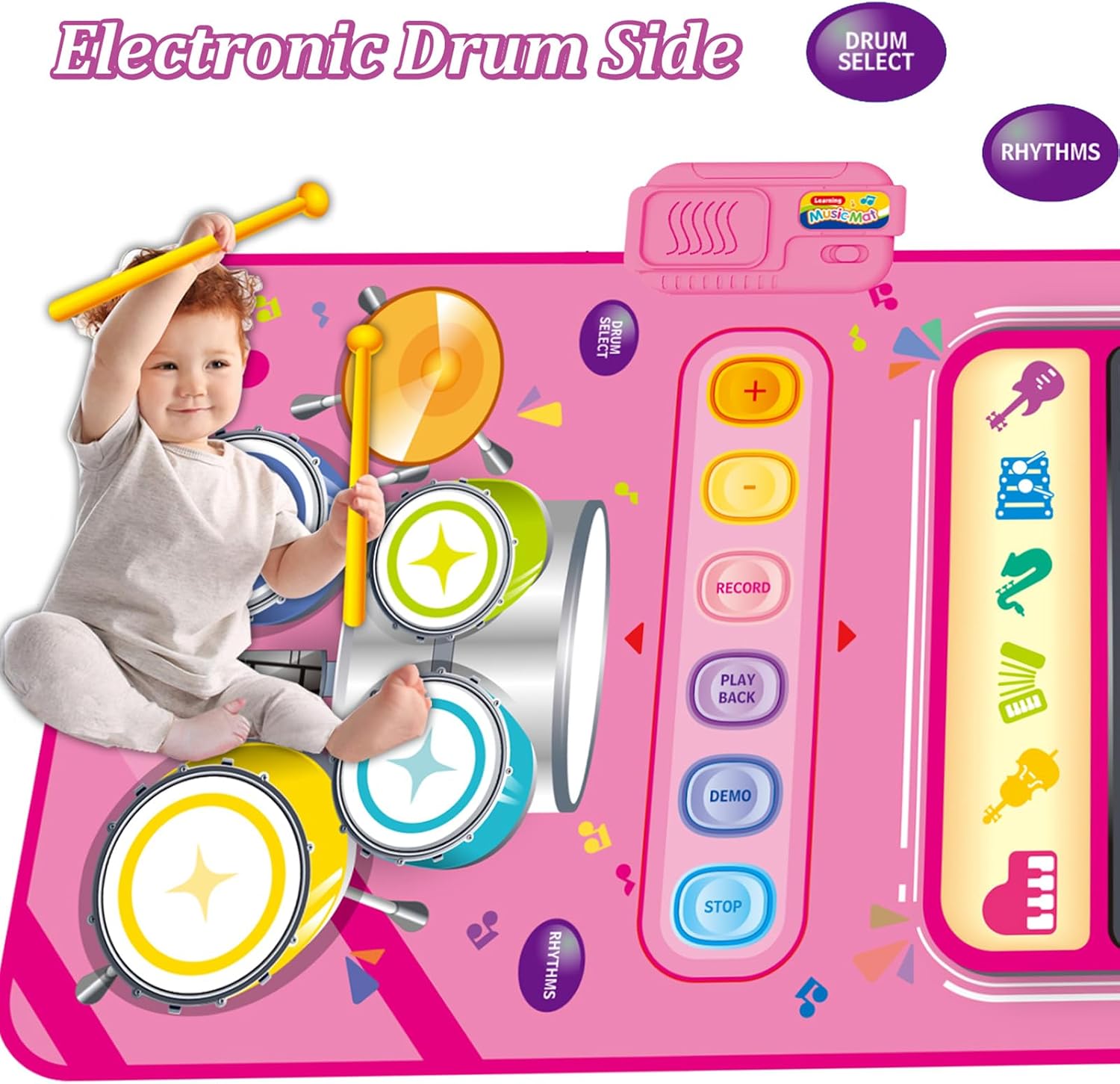 Thumbnail 2 de 2 in 1 Music Mat for 1–5 Year Old Girls