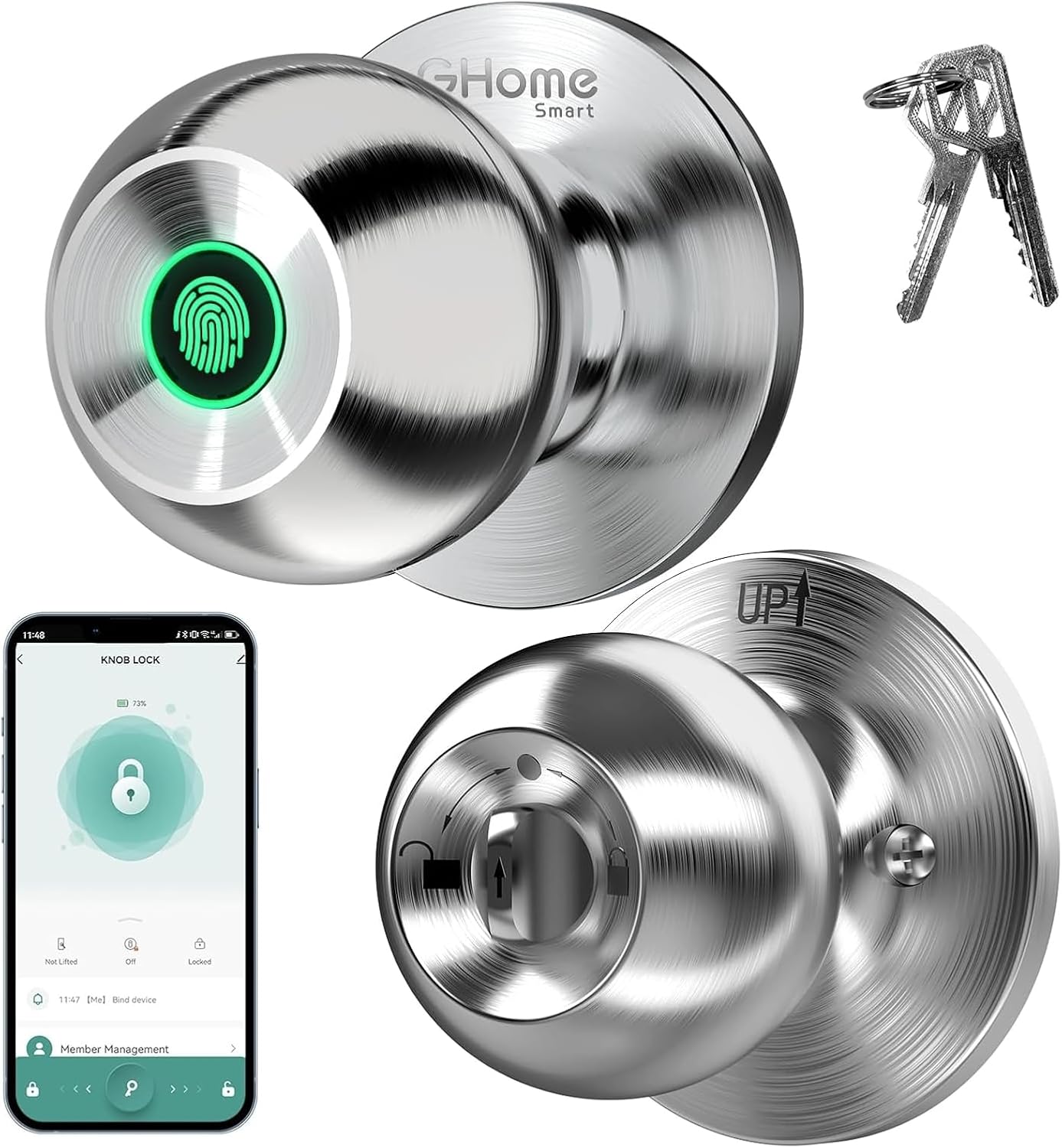 Detalle de GHome Smart Fingerprint Door Knob
