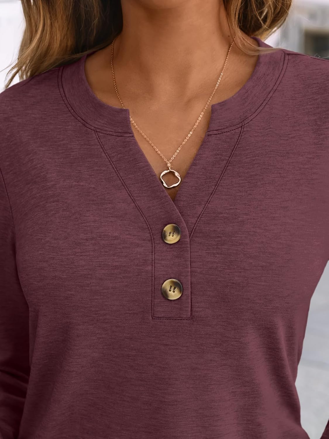 Thumbnail 4 de AUTOMET Women's Long Sleeve Henley Top 2026