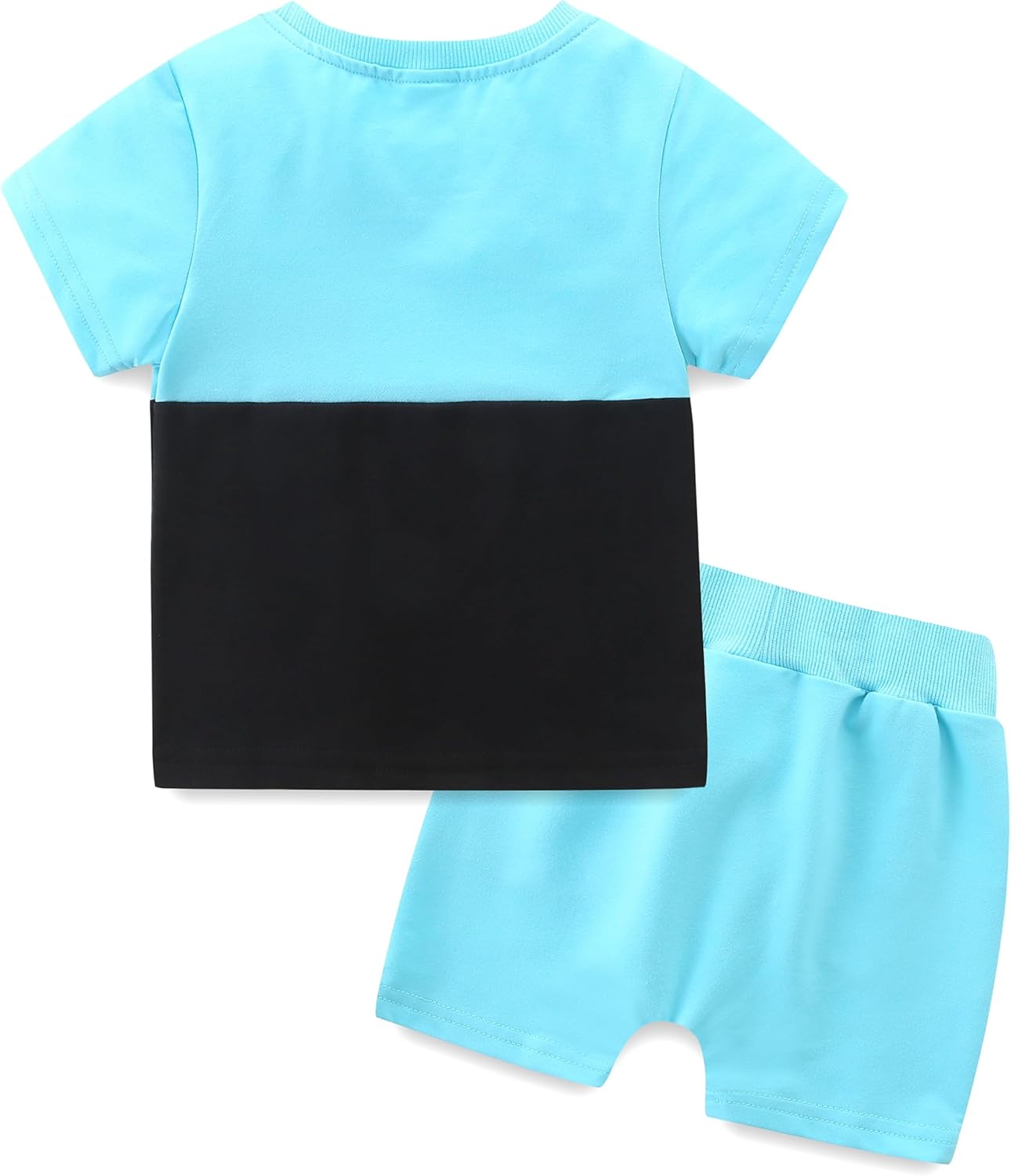 Detalle 2 de KIDDLETOWN Baby Boy Summer 2-Piece Ribbed Tee & Elastic Shorts Set