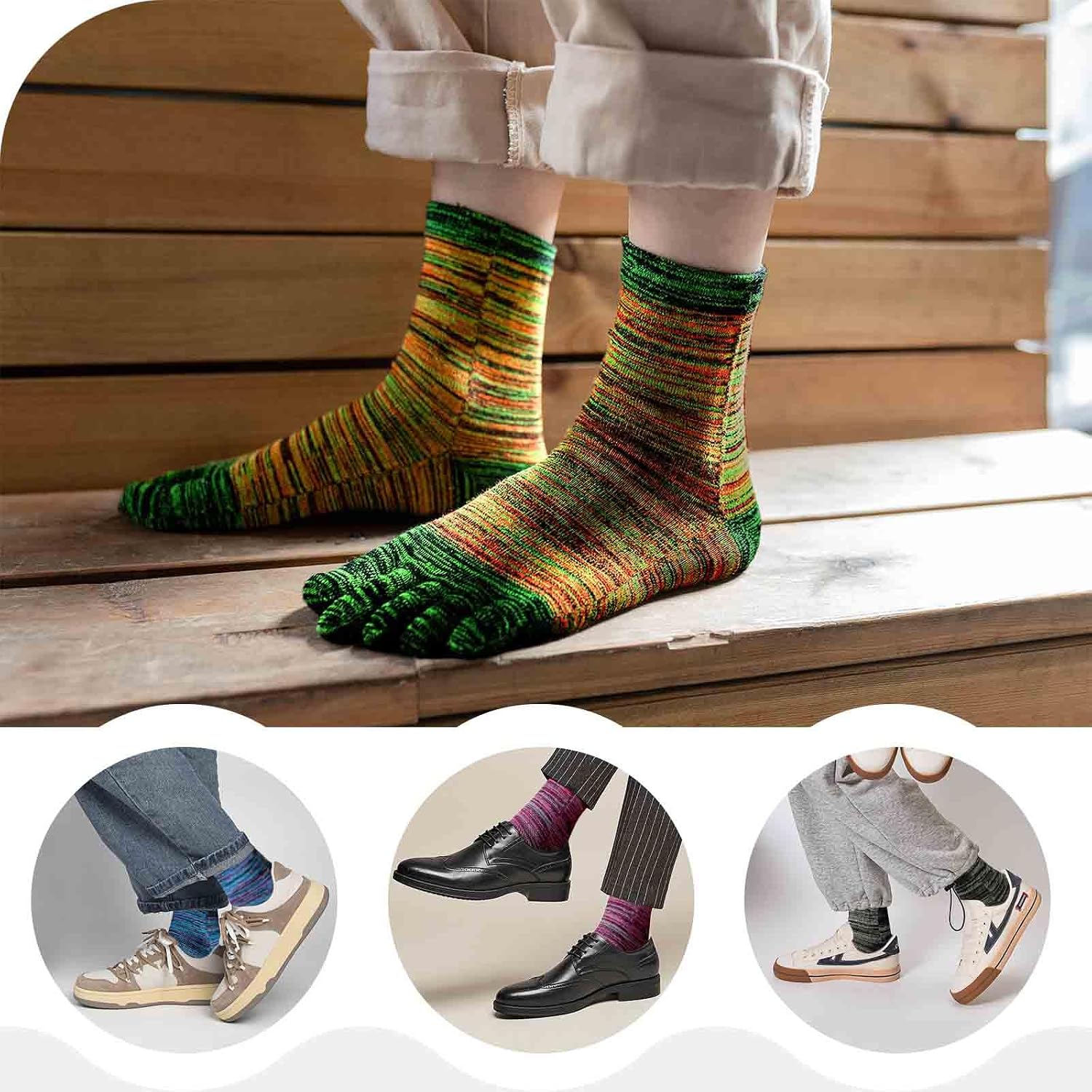 Thumbnail 3 de LOFIR Chaussette à Doigts Homme 39-47
