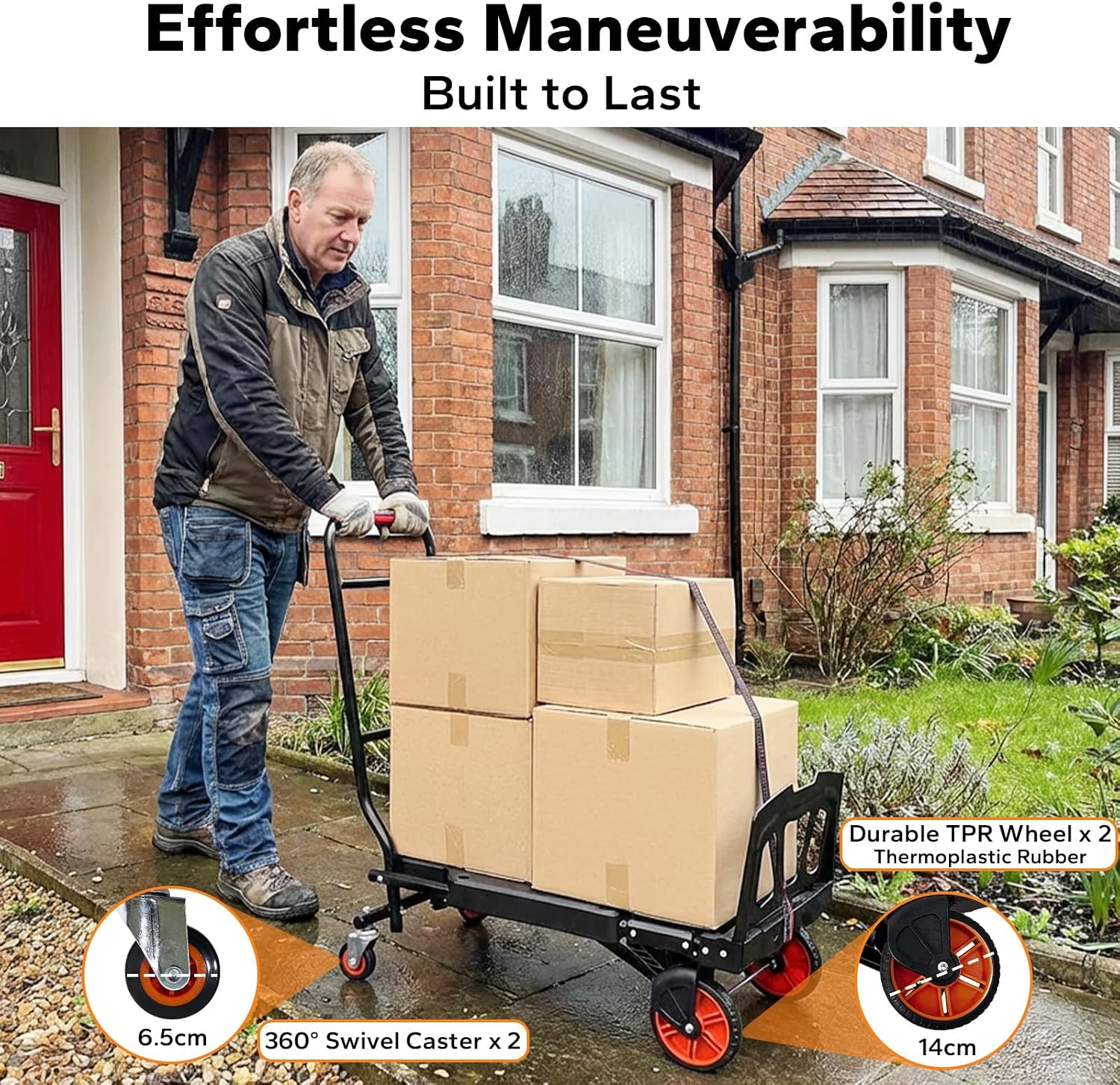 Thumbnail 6 de MediHoist 2-in-1 Sackkarre klappbar (bis 200 kg) – Plattformwagen & Sackkarre in einem