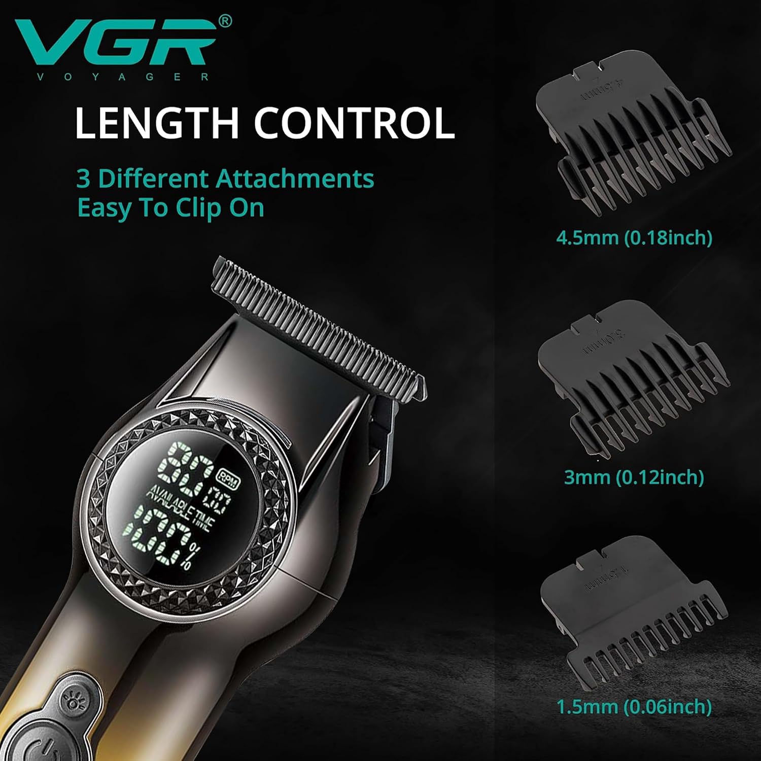 Detalle 2 de VGR Beard Trimmer 200 Min Battery