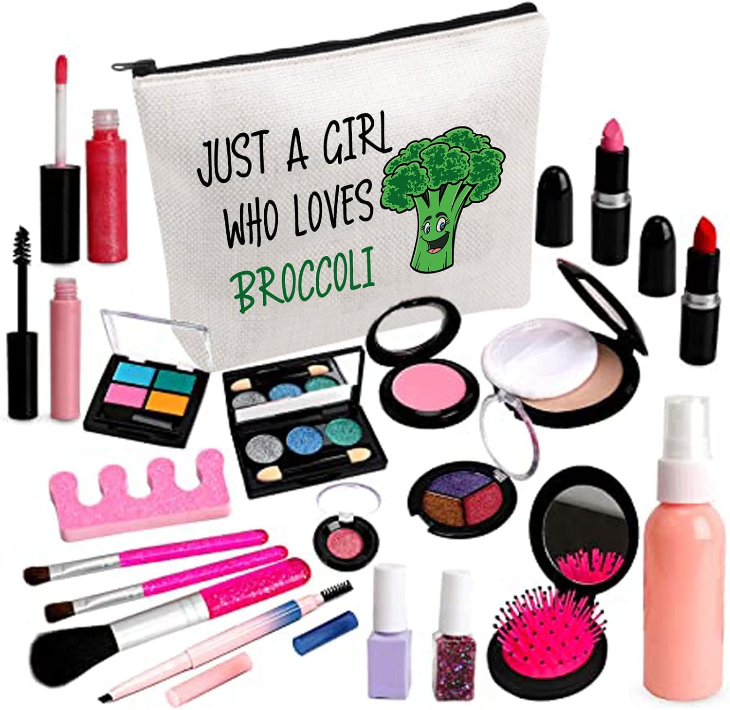 Thumbnail 3 de PLITI Broccoli Gift: Just a Girl Who Loves Broccoli Cosmetic Bag