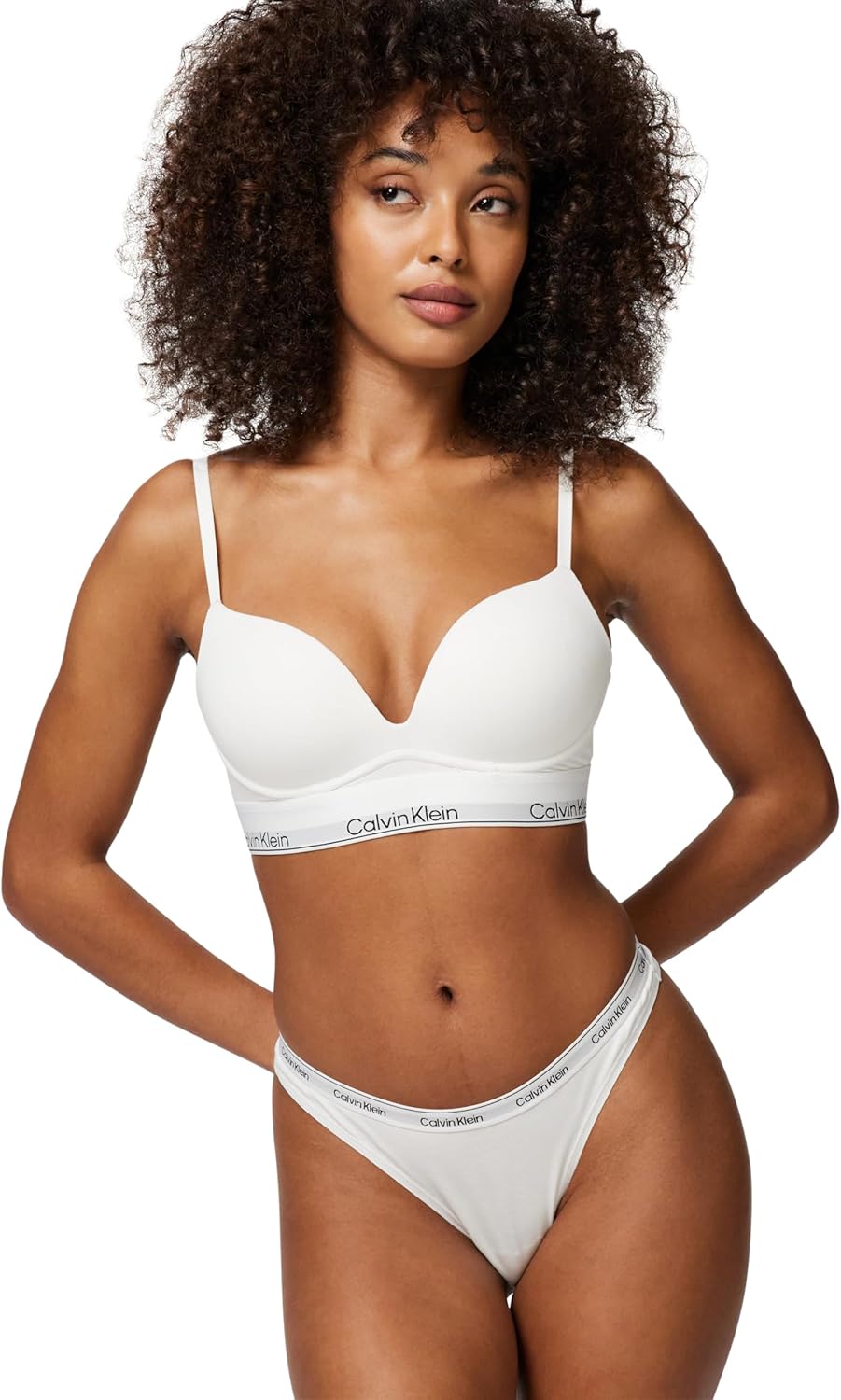 Thumbnail 6 de Calvin Klein Damen Push-Up BH Plunge gepolstert mit Bügeln – verstellbare Träger (Baumwolle/Modal/Elasthan)
