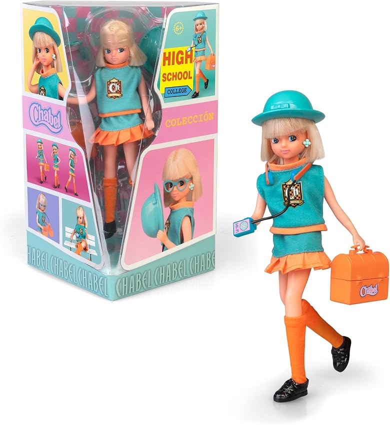 Imagen de Chabel High School Muñeca 1989 con Uniforme y Accesorios en OfertitasTOP