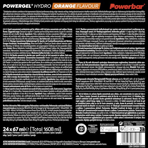 Thumbnail 6 de Powerbar PowerGel Hydro Orange – 24x67ml für längere Workouts