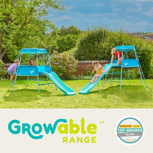 Thumbnail 1 de TP Growable Adventurer : Cadre d'escalade métallique avec Toboggan et auvent pour enfants 18 mois – 3 ans et plus