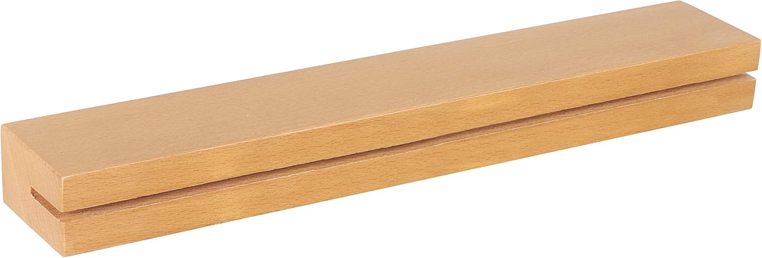 Detalle 2 de RICOO Llavero de madera de roble con estante y barra 🗝