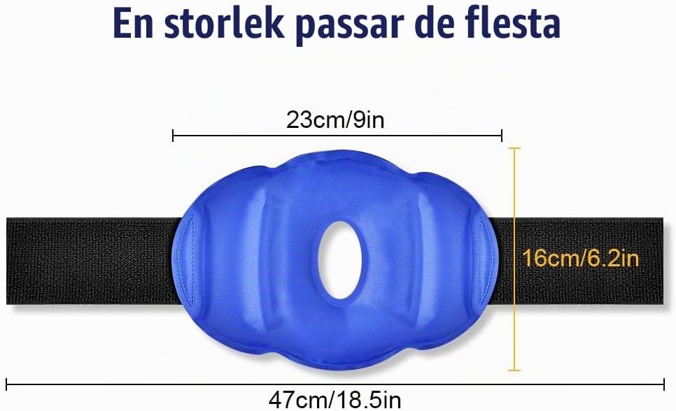Detalle 2 de ACWOO knäkompress i gel för varm- och kylbehandling, återanvändbar